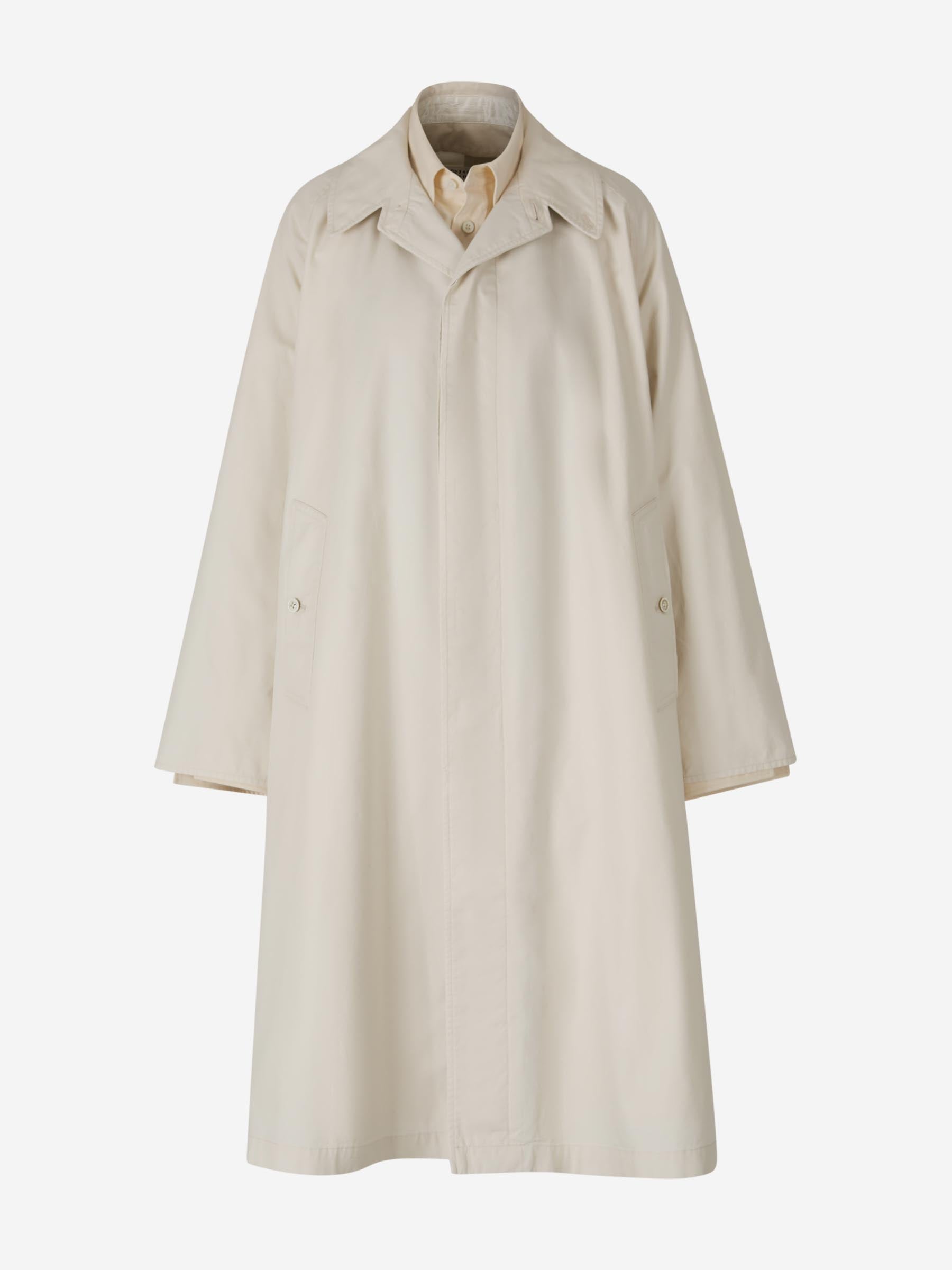Cotton Trench Coat Maison margiela – Гарантія оригінальності – боковий вид