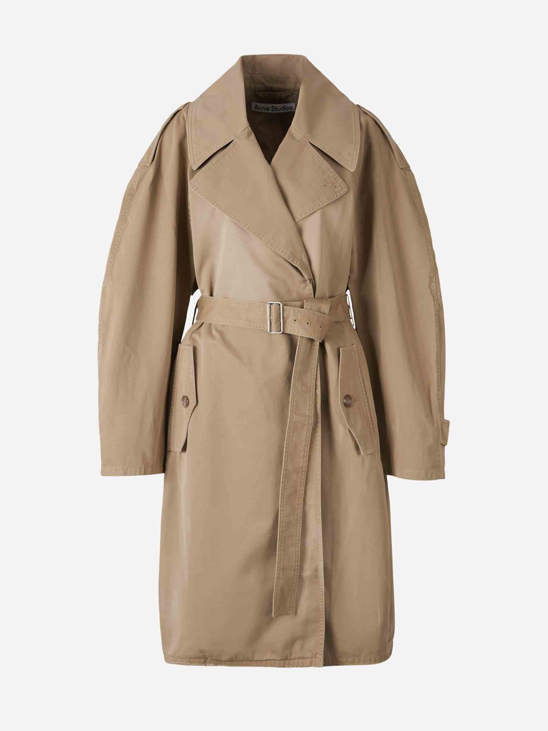 Оригінальна Cotton Belt Trench Coat Acne studios – боковий вид