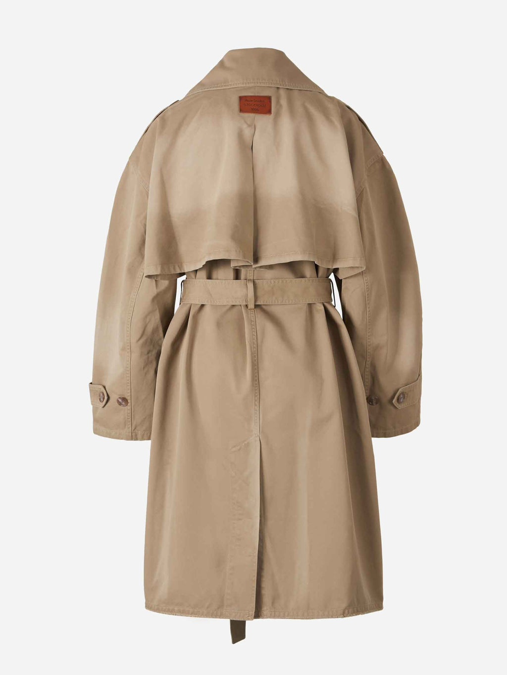 Оригінальна Cotton Belt Trench Coat Acne studios – вид ззаду