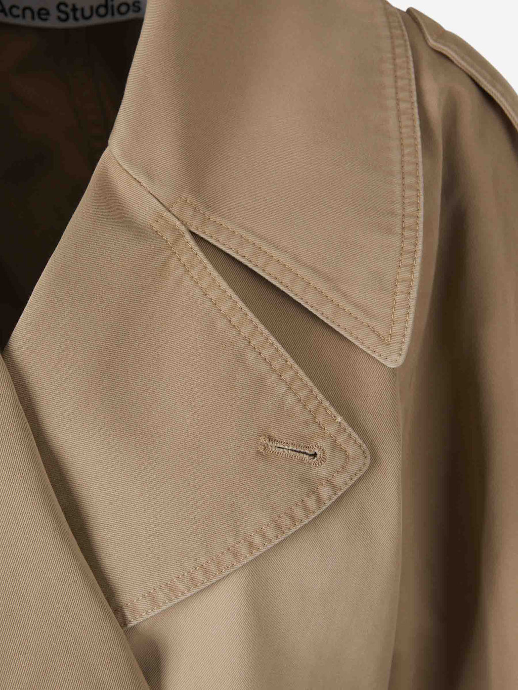 Оригінальна Cotton Belt Trench Coat Acne studios – детальний вид