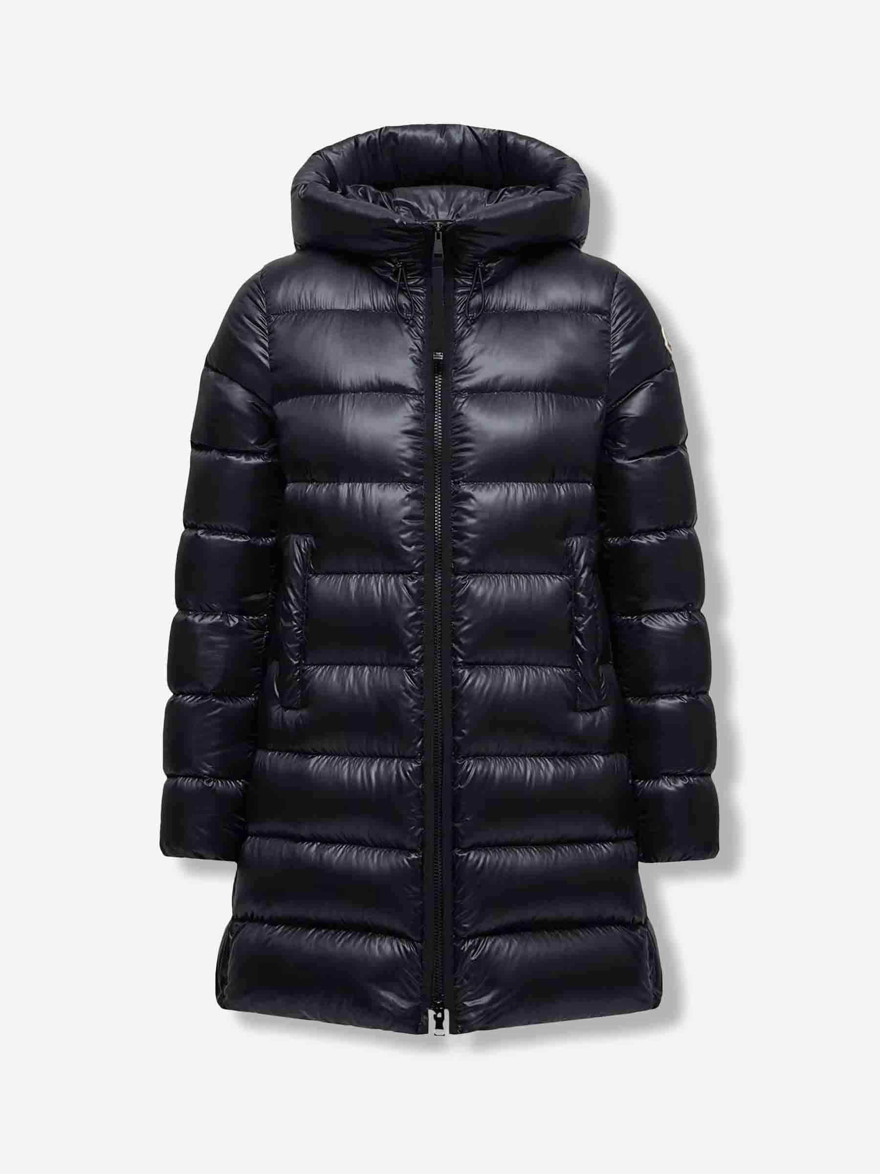 Long Down Jacket Suyenne Moncler – Гарантія оригінальності – боковий вид