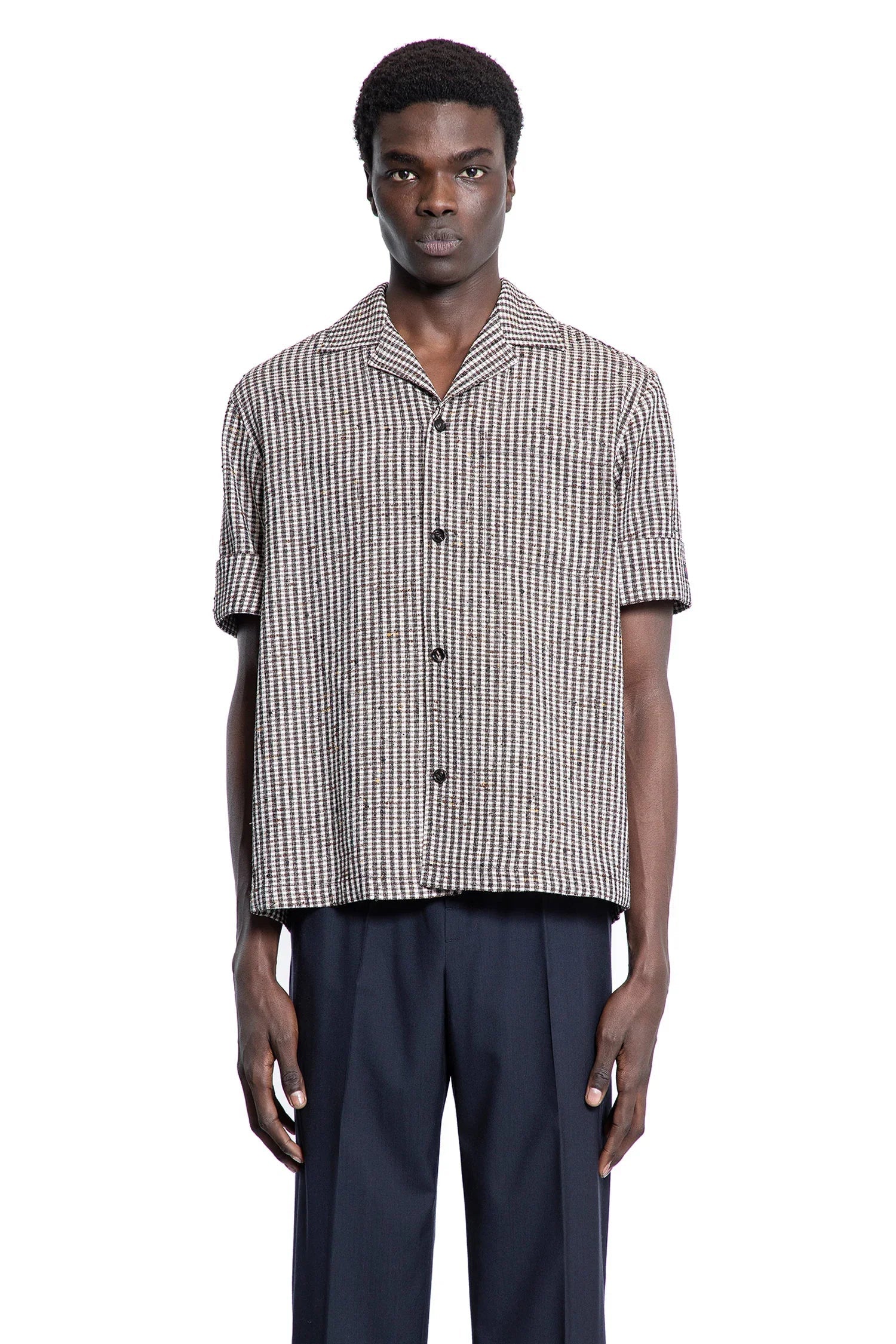 Man Brown Shirts Bottega veneta оригінал – Купити в Україні – боковий вид