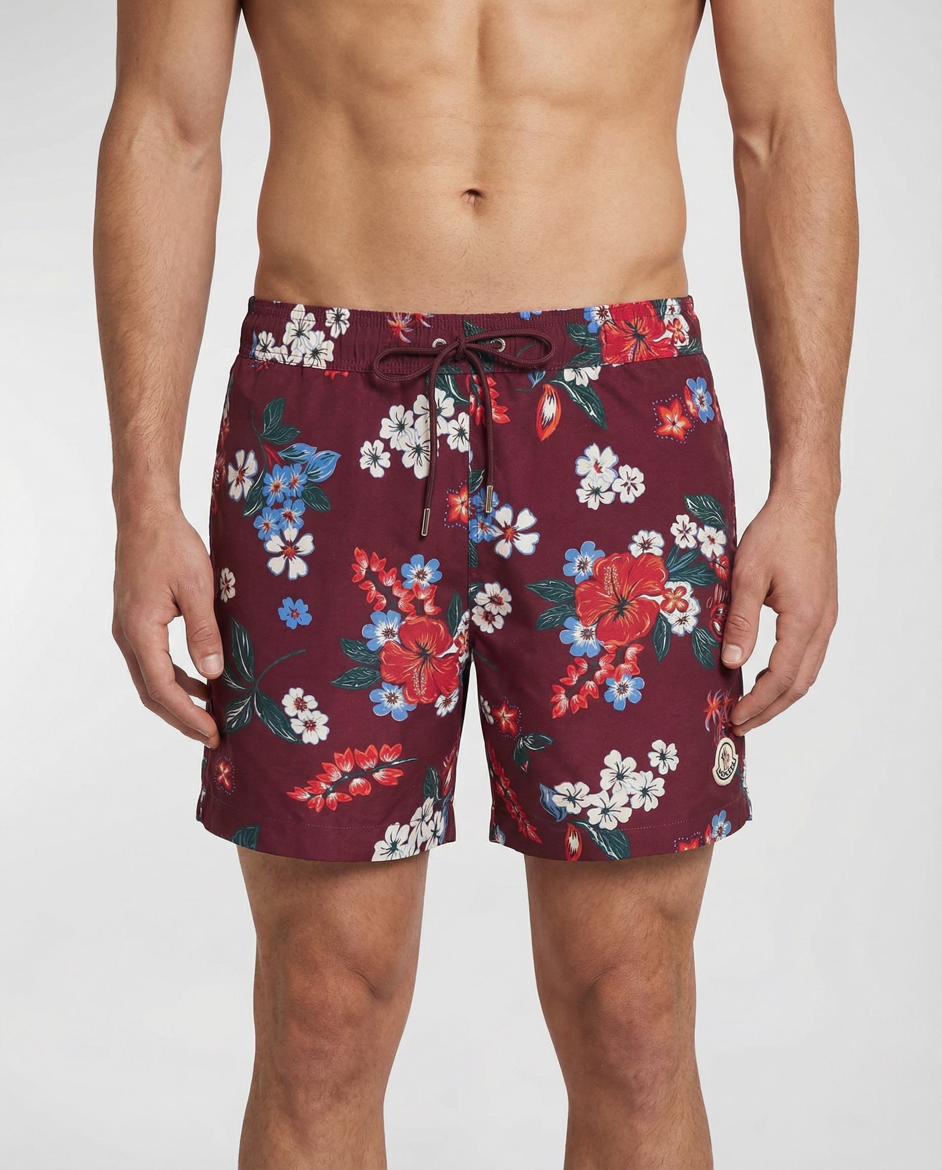 Floral Print Swim Shorts Moncler – Гарантія оригінальності – вид ззаду