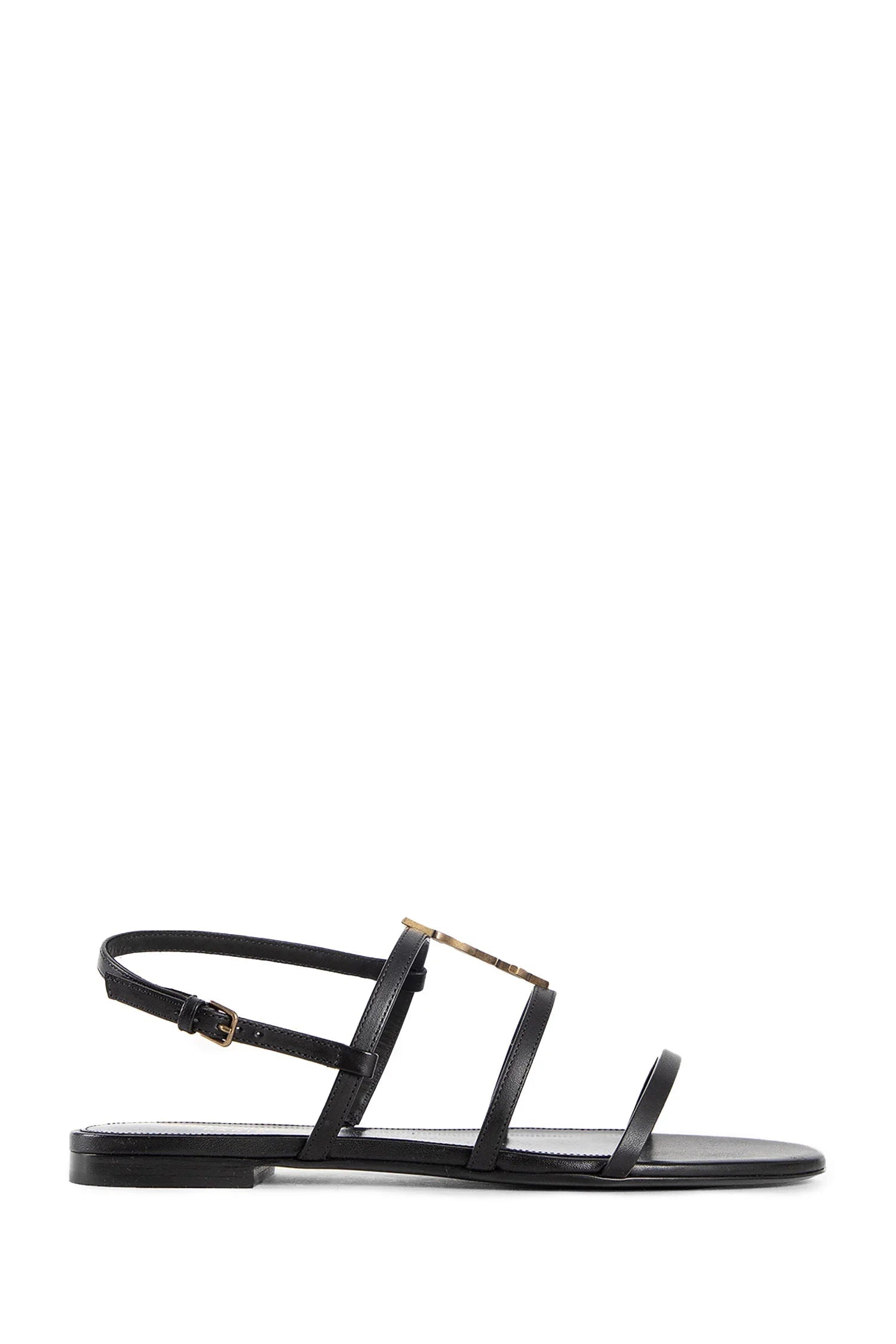 Cassandra Flat Sandals Saint laurent – Гарантія оригінальності – боковий вид