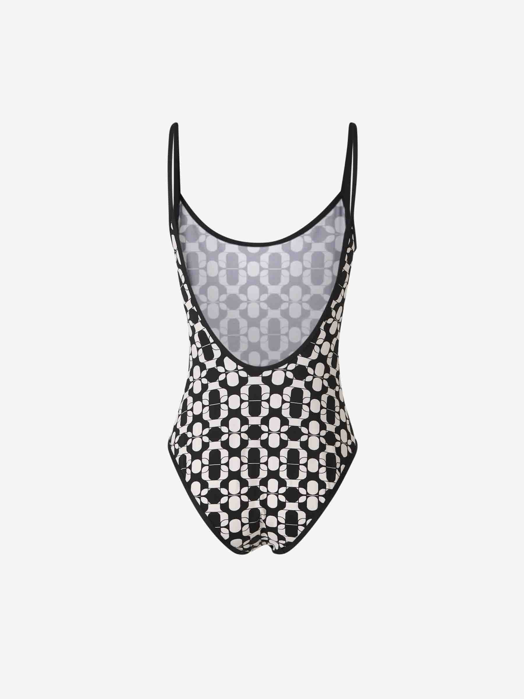Printed Elastic Swimsuit Moncler оригінал – Купити в Україні – вид ззаду