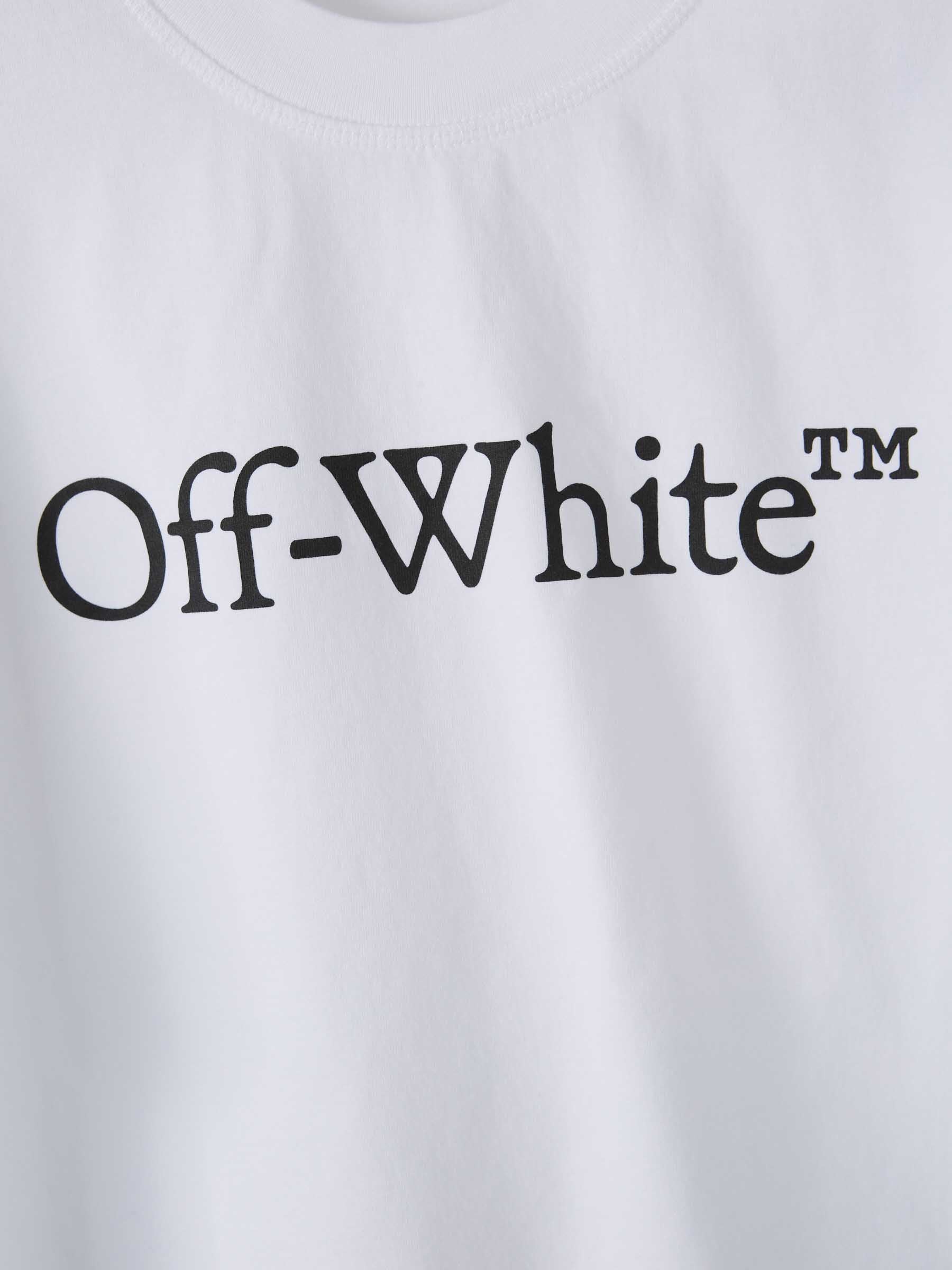Cropped Cotton T-Shirt Off-white оригінал – Купити в Україні – збільшений вид