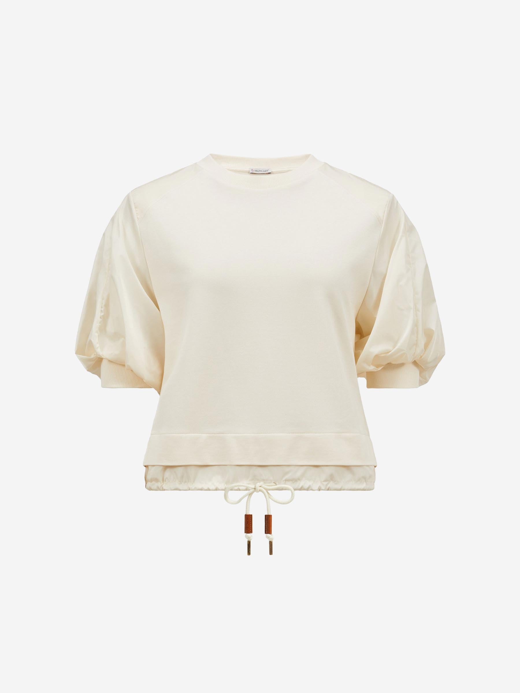 Puffed Cotton T-Shirt Moncler – Гарантія оригінальності – боковий вид