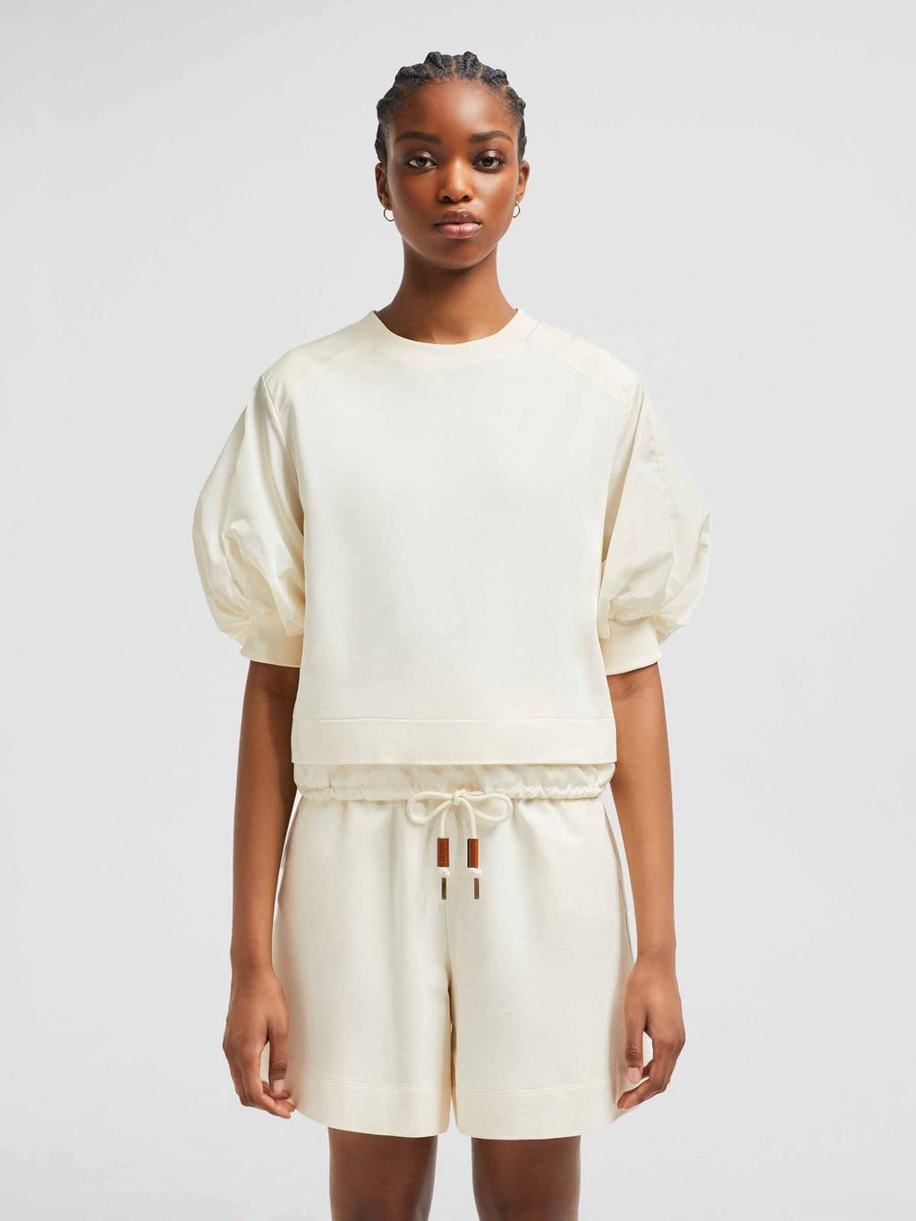 Puffed Cotton T-Shirt Moncler – Гарантія оригінальності – вид ззаду