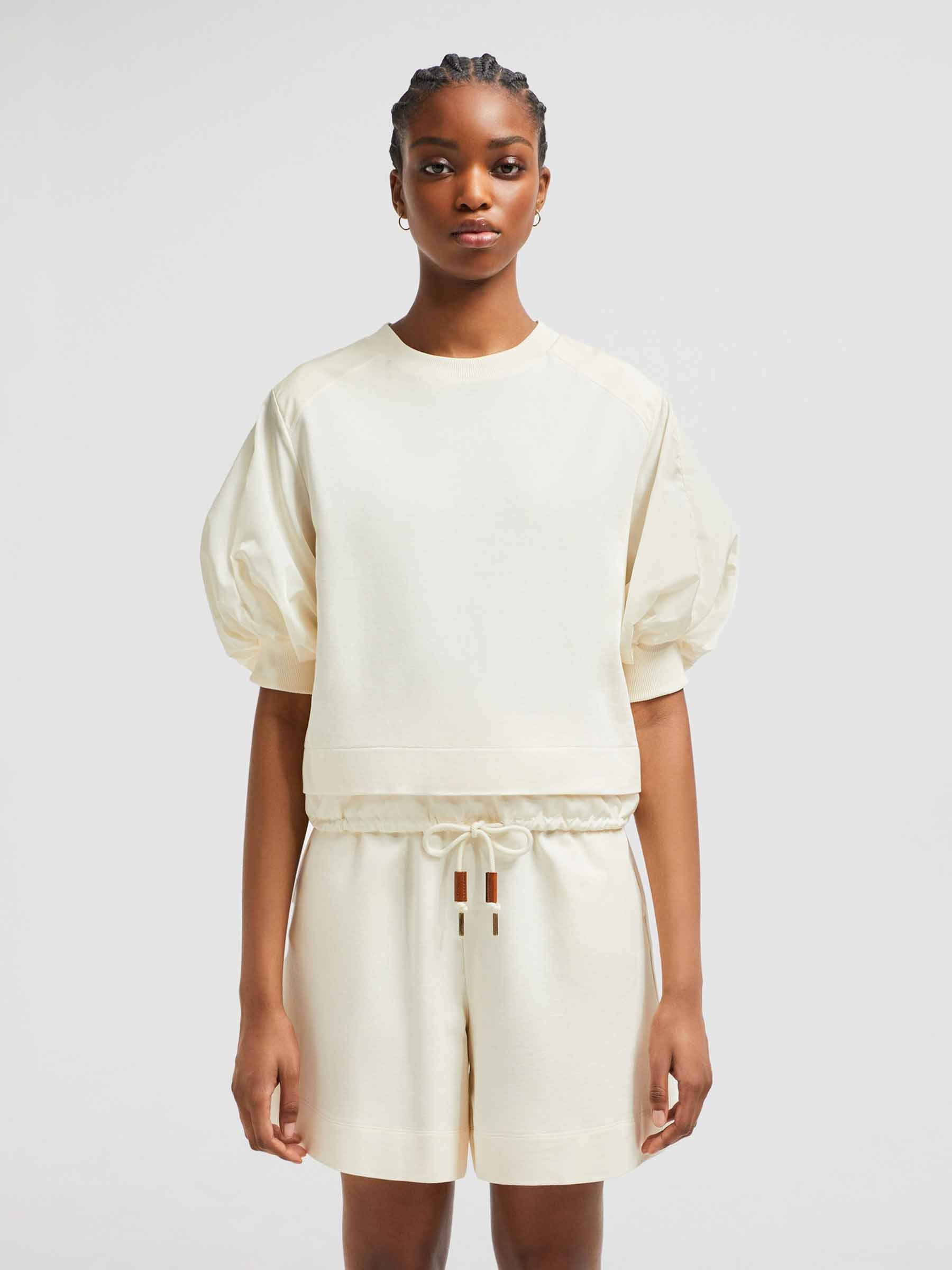 Puffed Cotton T-Shirt Moncler – Гарантія оригінальності – вид ззаду