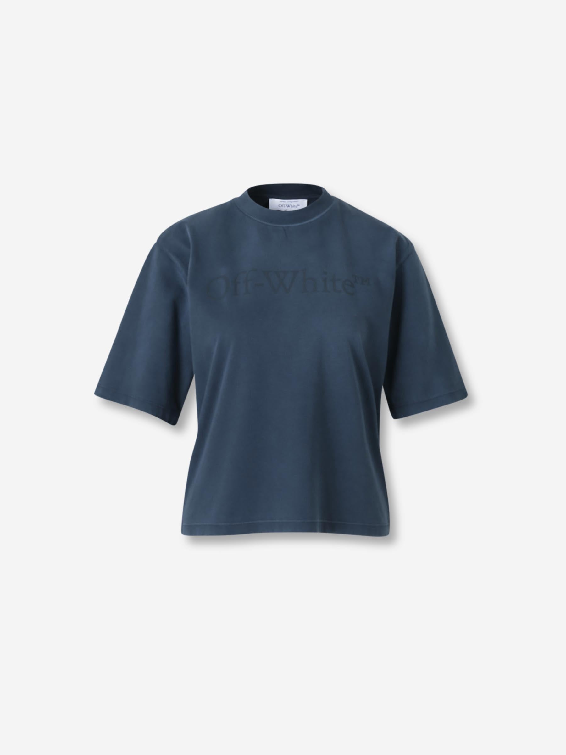 Round Neck T-Shirt Off-white – Гарантія оригінальності – боковий вид