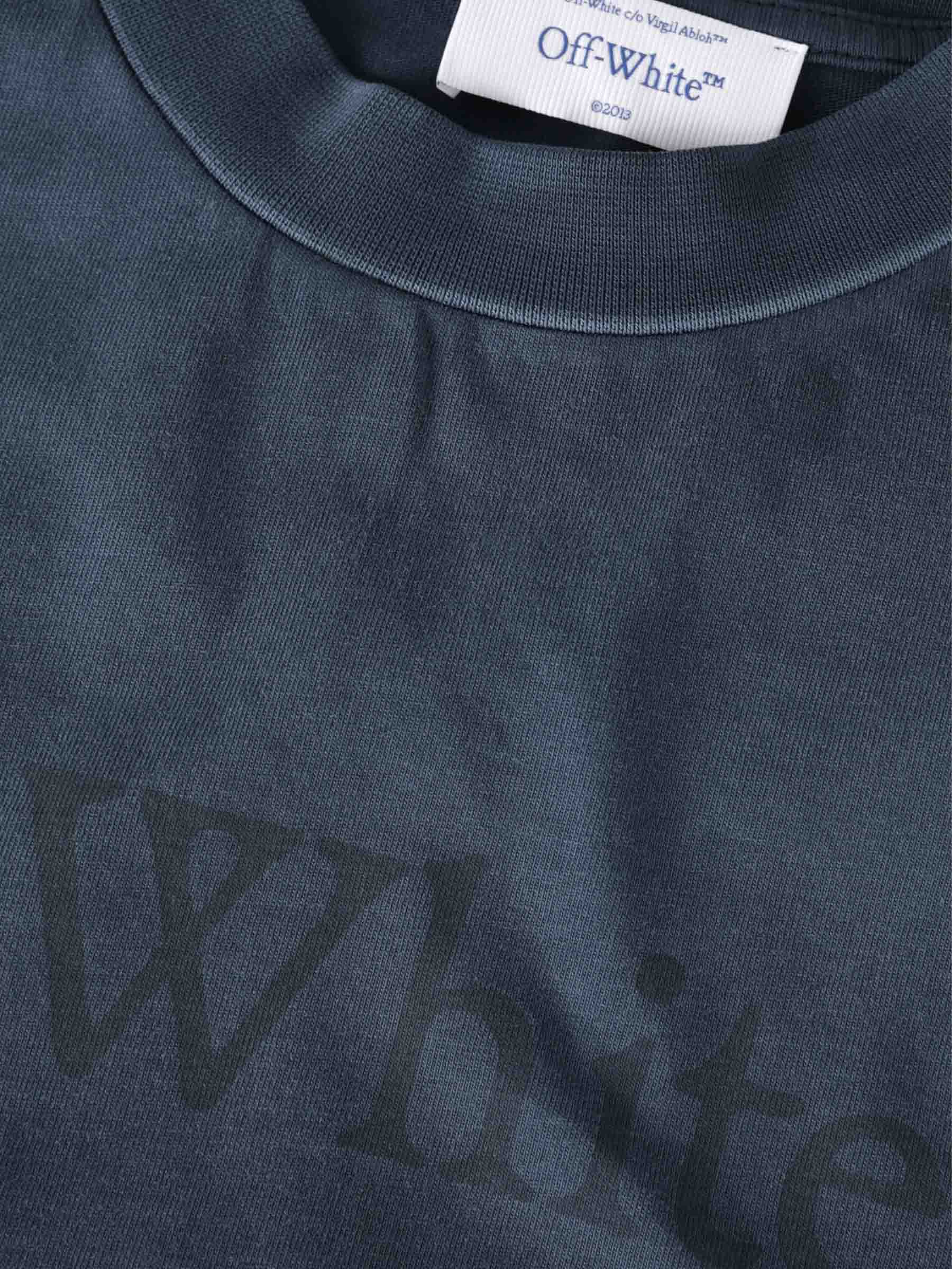 Round Neck T-Shirt Off-white – Гарантія оригінальності – детальний вид