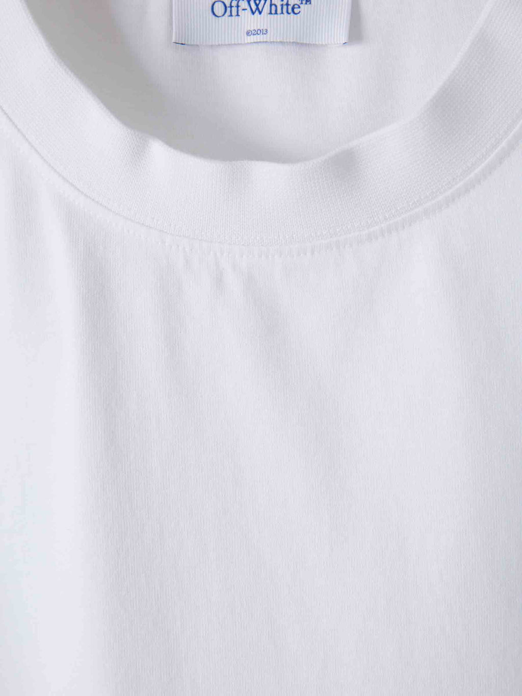 Round Neck T-Shirt Off-white – Гарантія оригінальності – детальний вид
