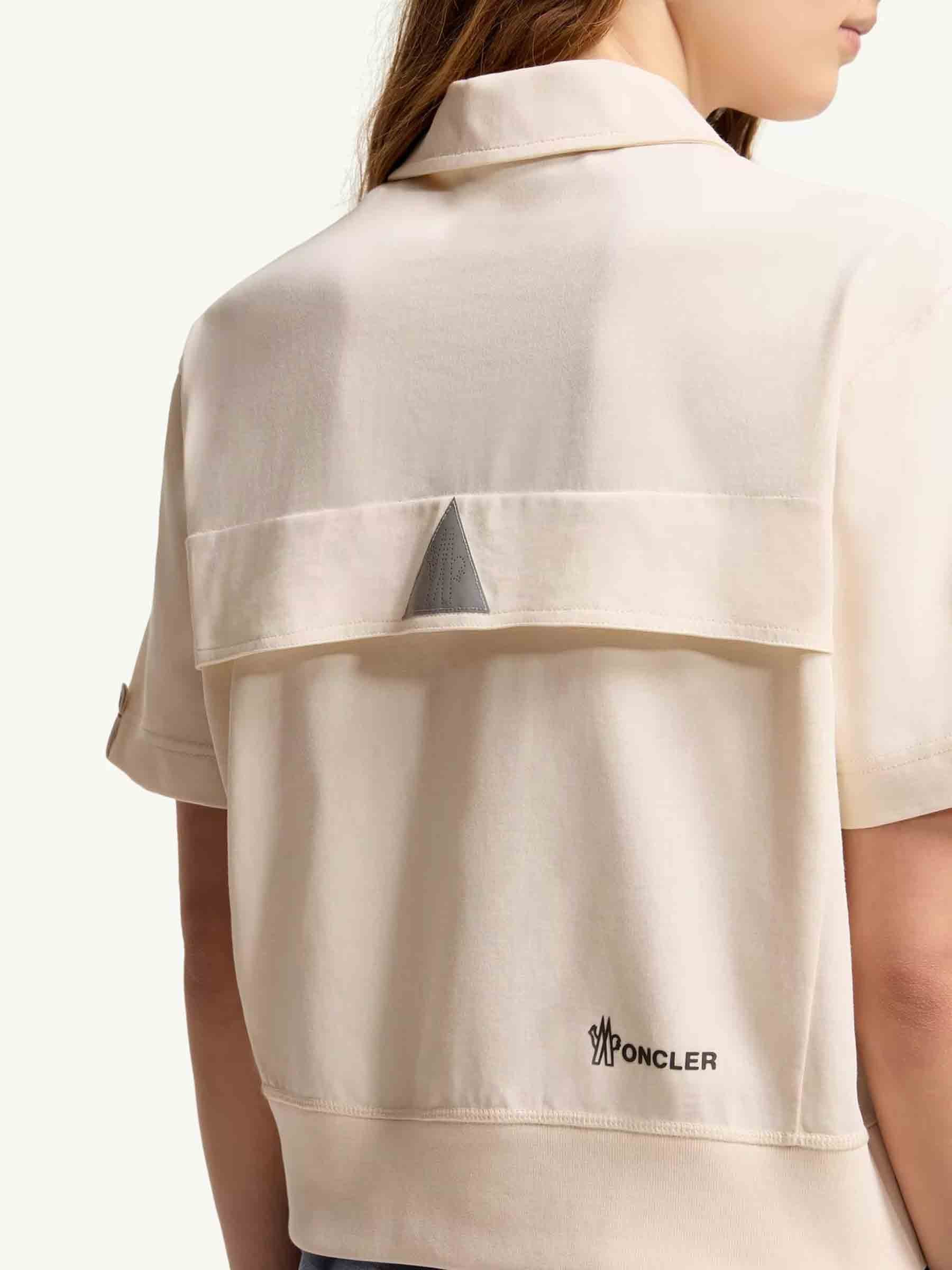 Cotton Polo Shirt With Logo Patch Moncler – Гарантія оригінальності – збільшений вид