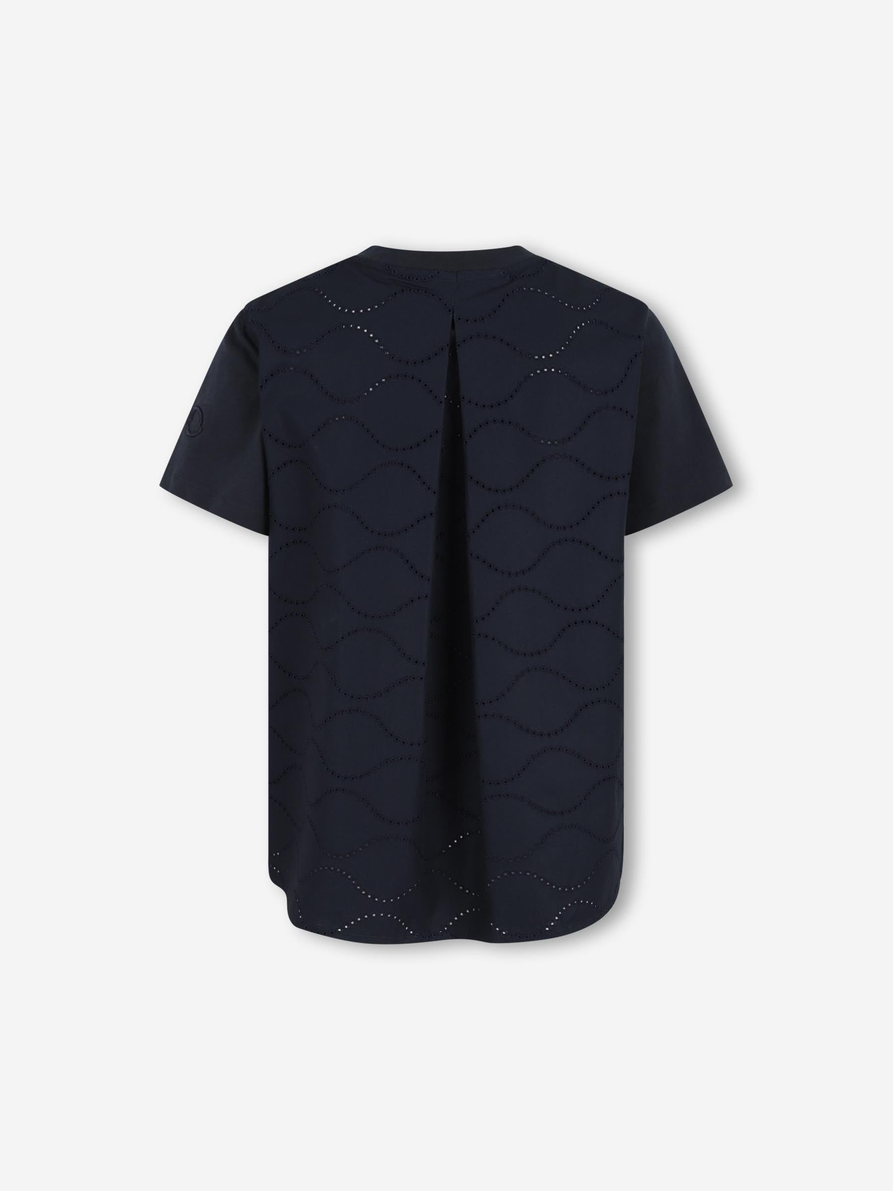 Оригінальна Round Neck T-Shirt Moncler – вид ззаду