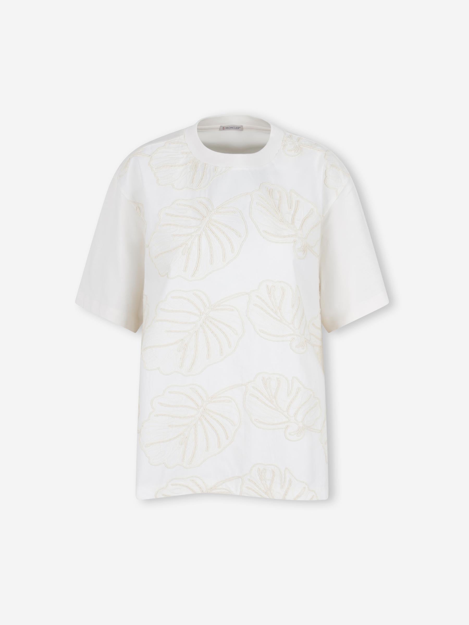 Оригінальна Round Neck T-Shirt Moncler – боковий вид
