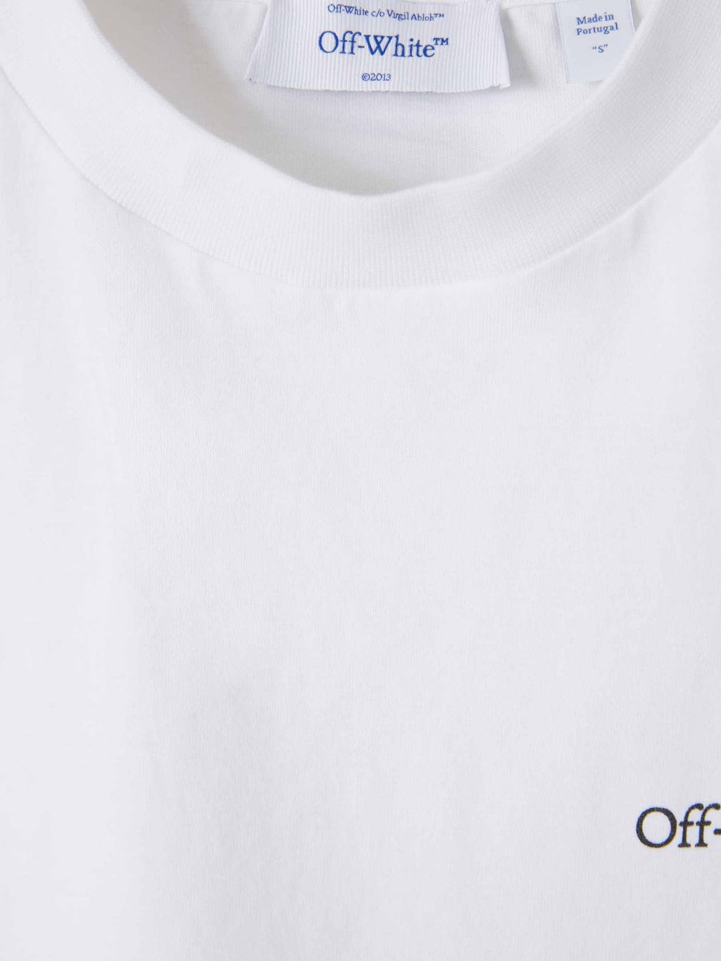 Round Neck T-Shirt Off-white – Гарантія оригінальності – детальний вид
