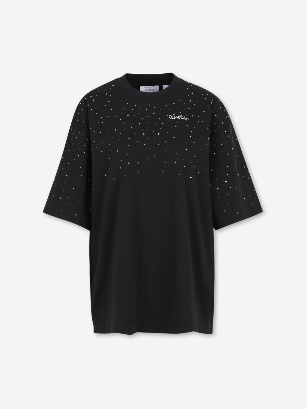 Round Neck T-Shirt Off-white – Гарантія оригінальності – боковий вид