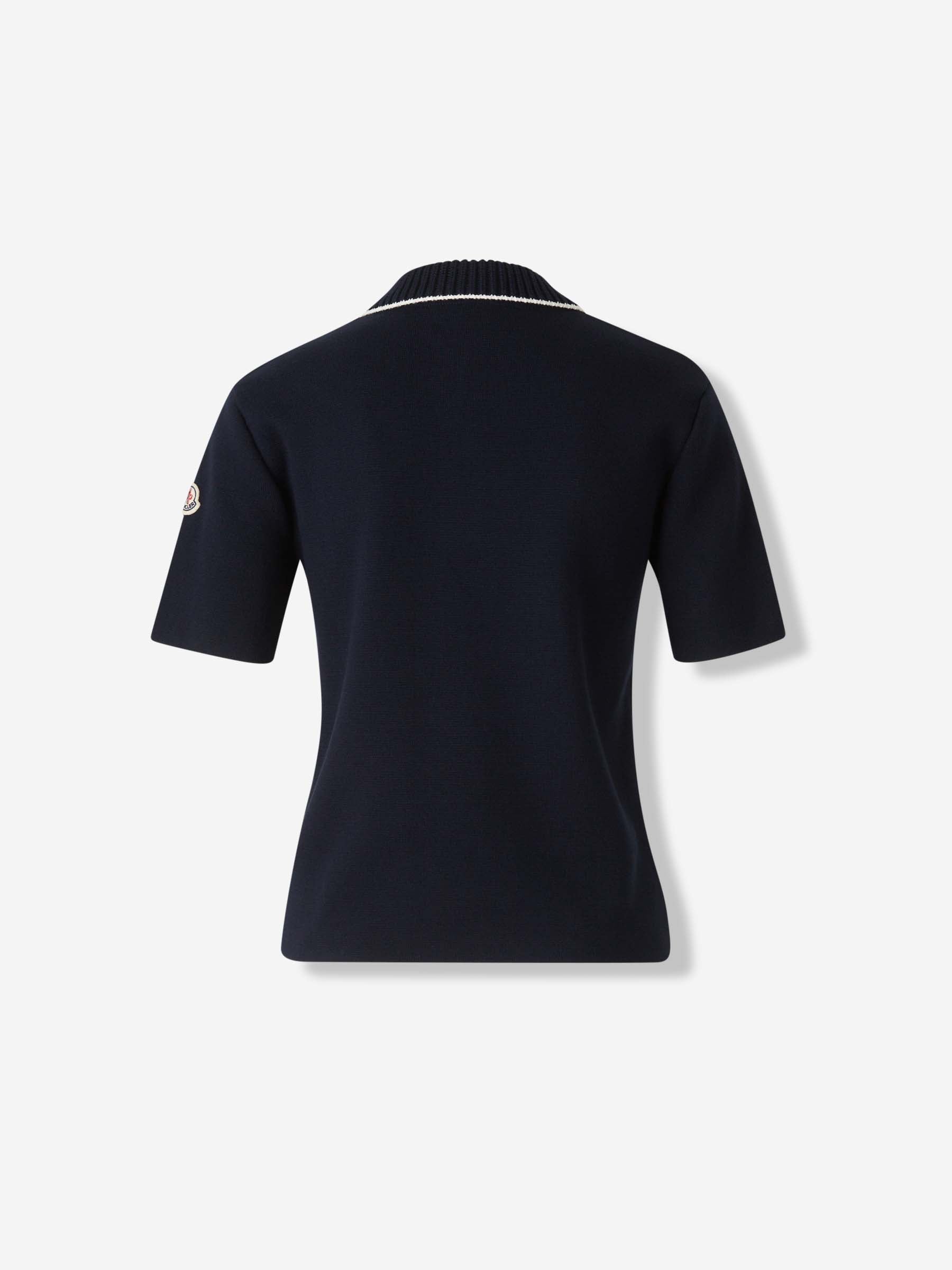 Knitted Polo Shirt Moncler оригінал – Купити в Україні – вид ззаду