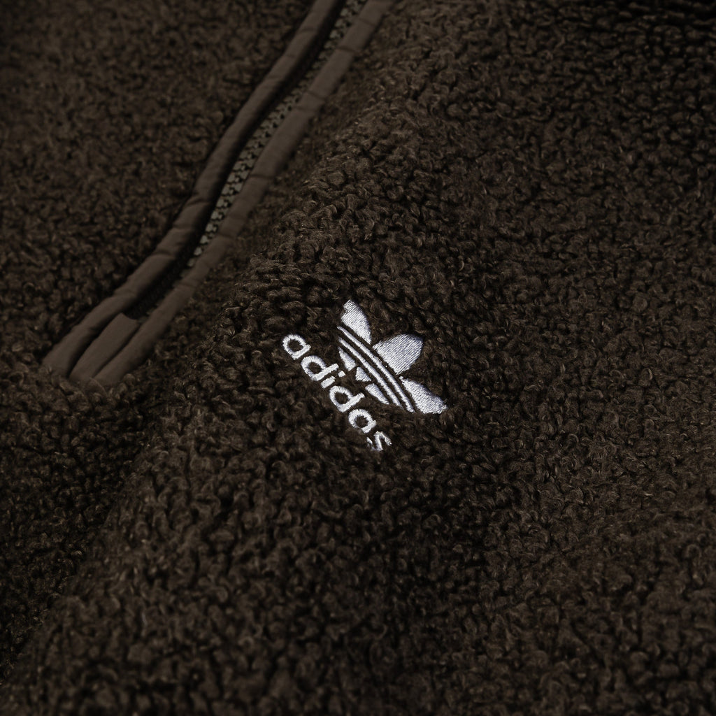 Teddy Fleece Half Zip Womens Jacket Adidas оригінал – Купити в Україні – вид ззаду