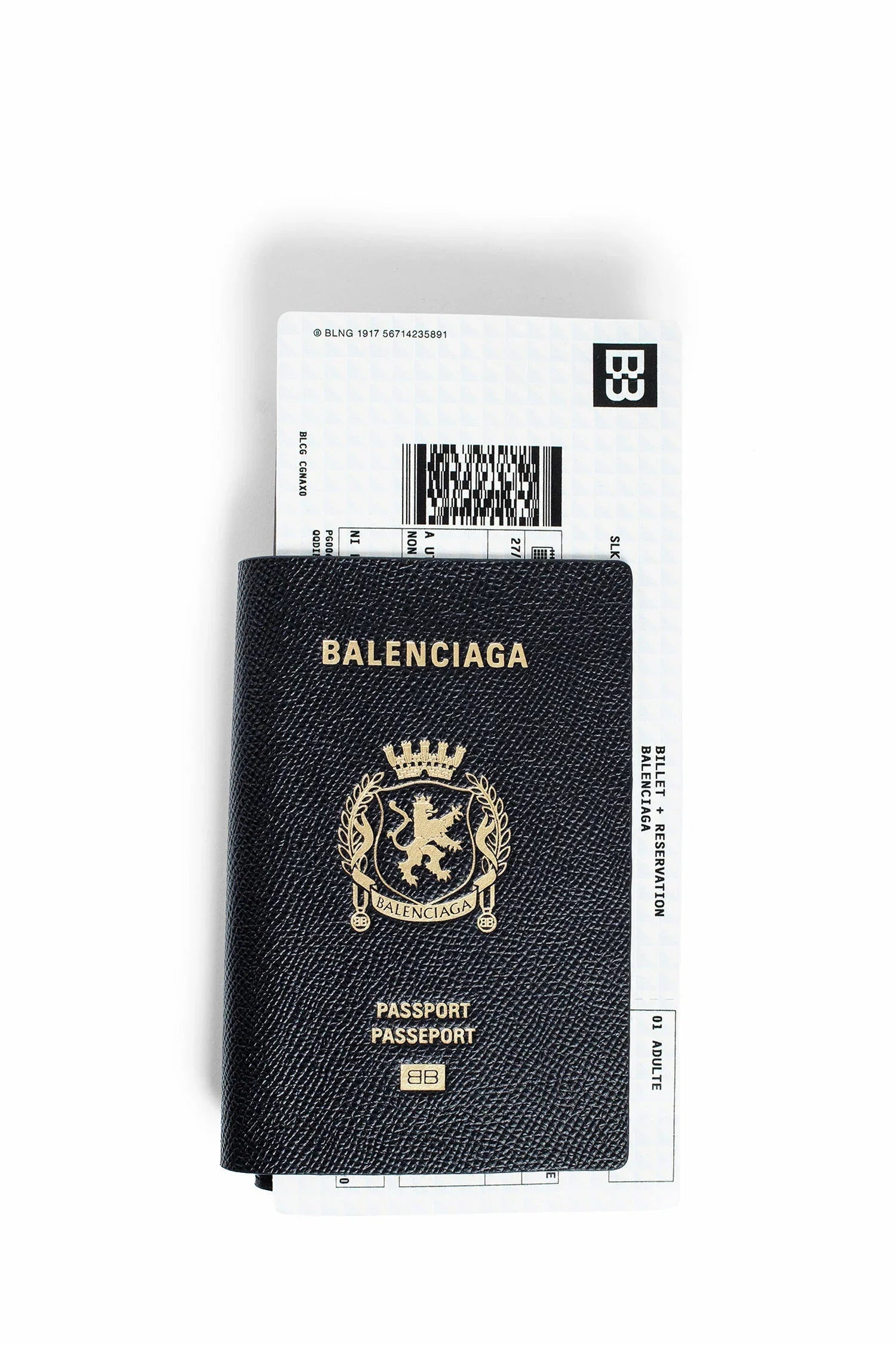 Оригінальна Passport Long Wallet 1 Ticket Balenciaga – боковий вид