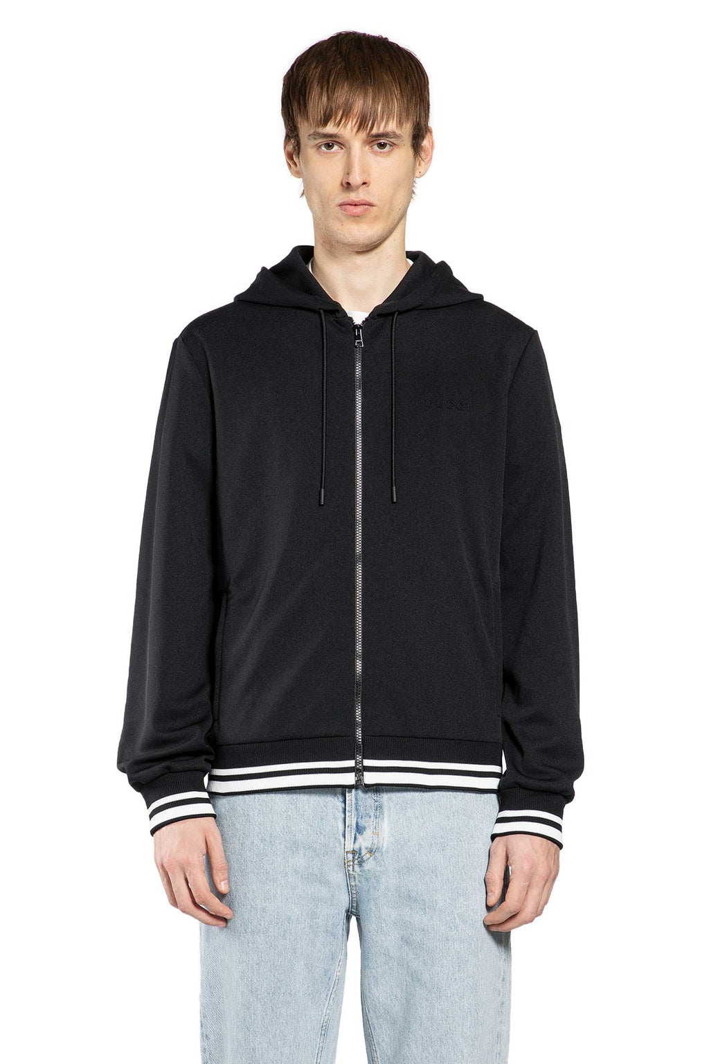 Оригінальна Technical Jersey Zip-Up Hoodie Gucci – боковий вид