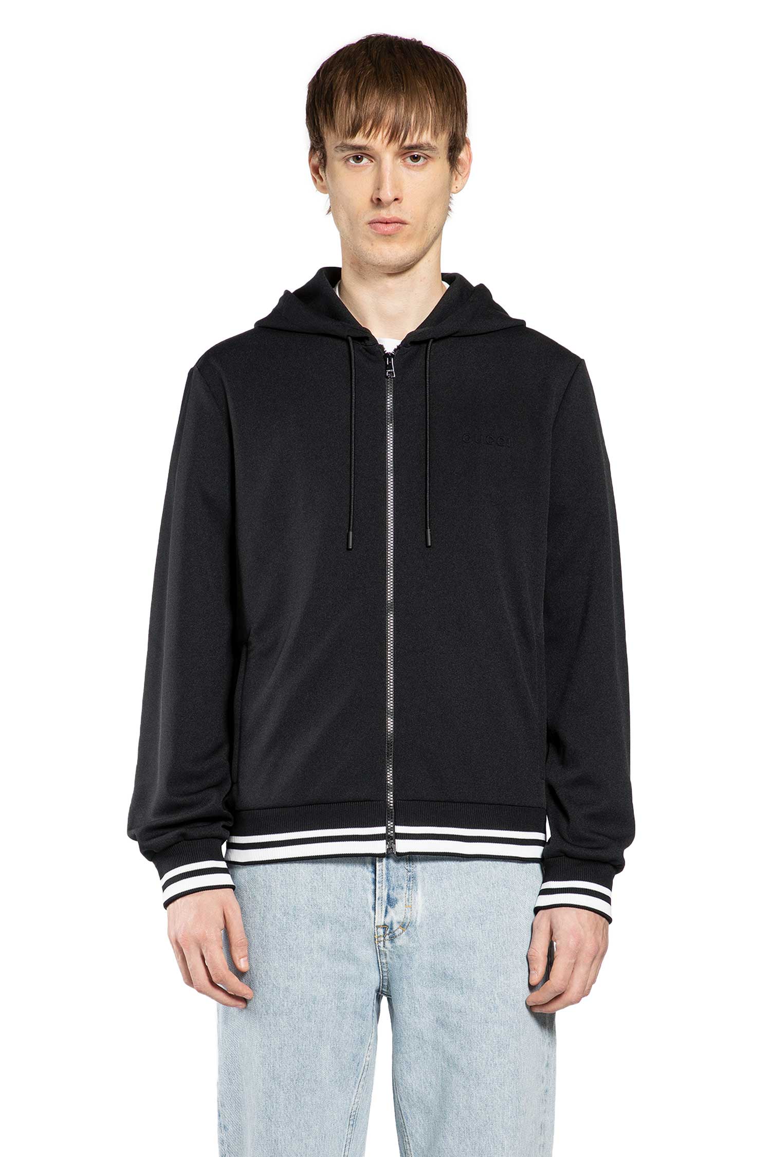 Оригінальна Technical Jersey Zip-Up Hoodie Gucci – боковий вид