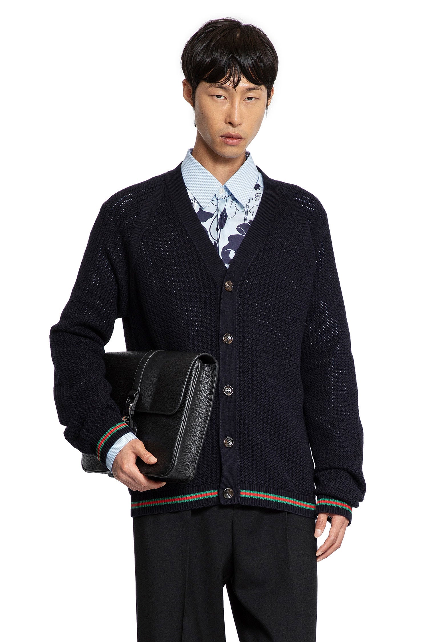 Оригінальна Cotton Web Cardigan Gucci – боковий вид