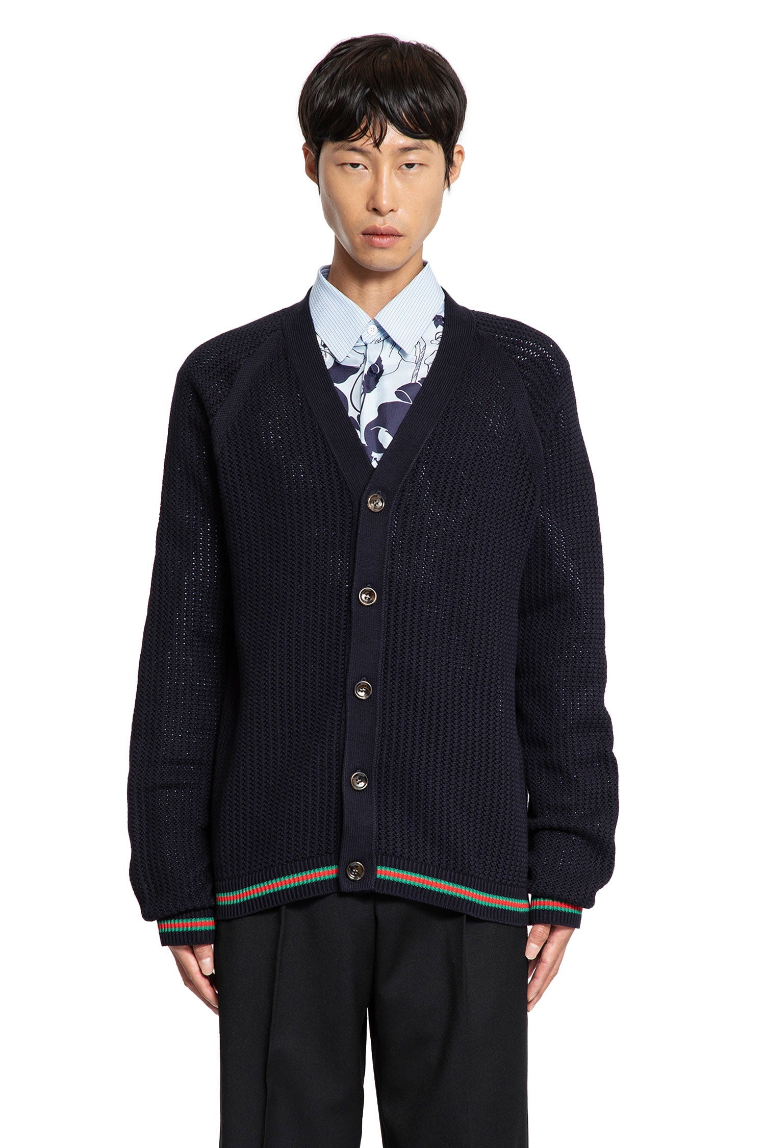 Оригінальна Cotton Web Cardigan Gucci – вид ззаду
