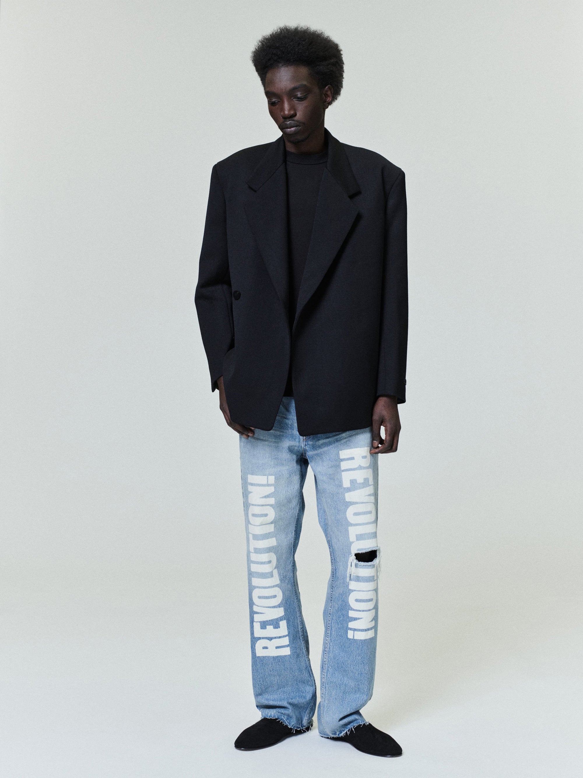 Оригінальна Revolution Straight Leg Jean Fear of god – боковий вид - FEAR OF GOD
