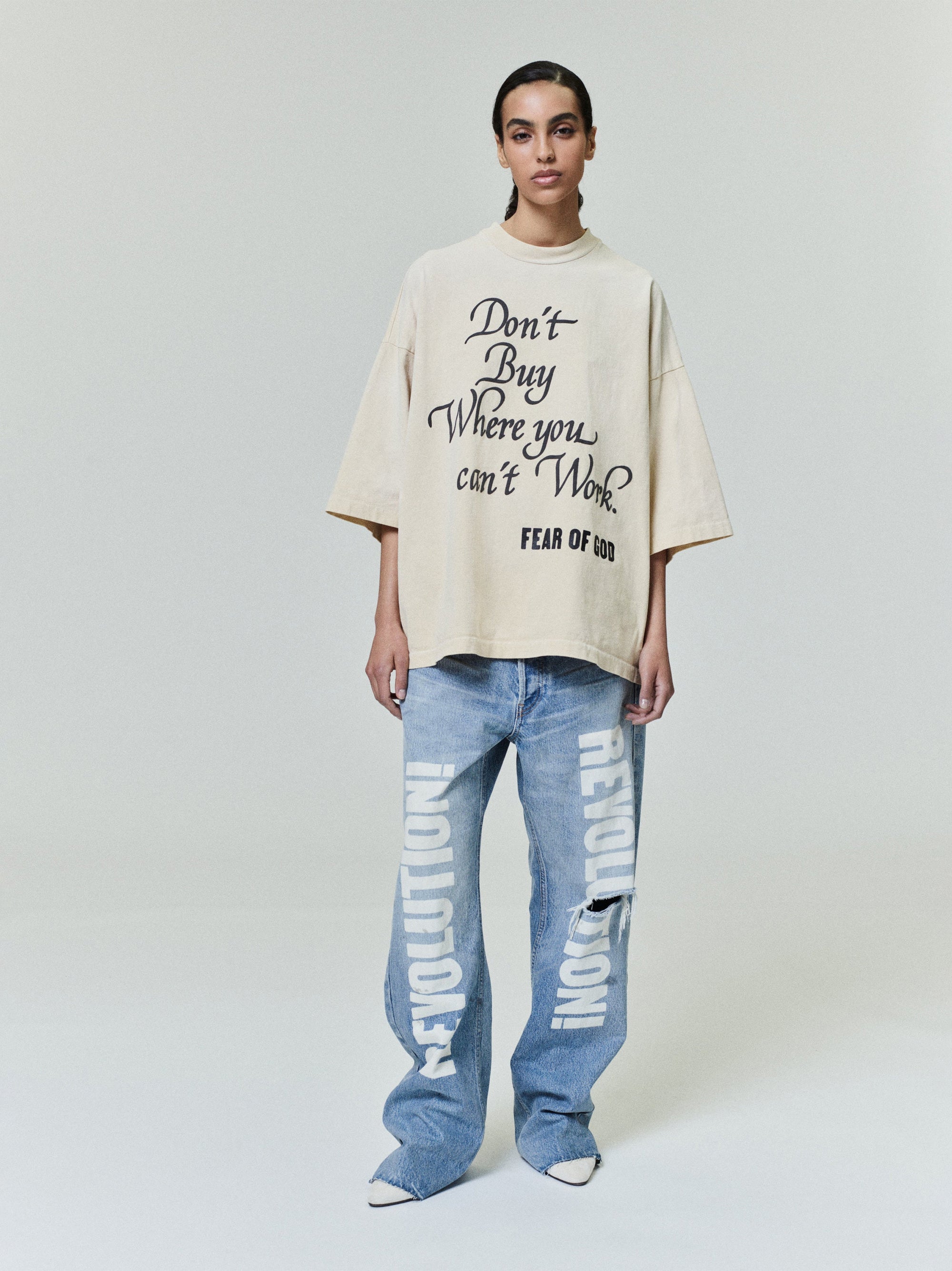 Оригінальна Revolution Straight Leg Jean Fear of god – вид ззаду - FEAR OF GOD