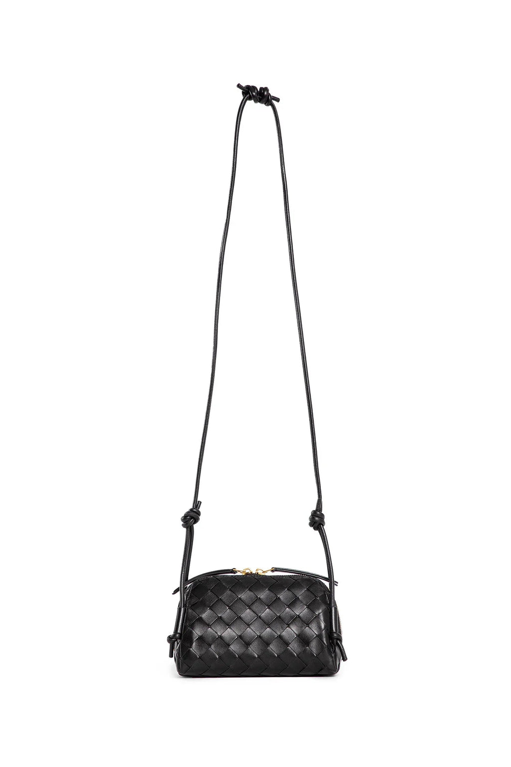 Woman Black Crossbody Bags Bottega veneta – Гарантія оригінальності – боковий вид