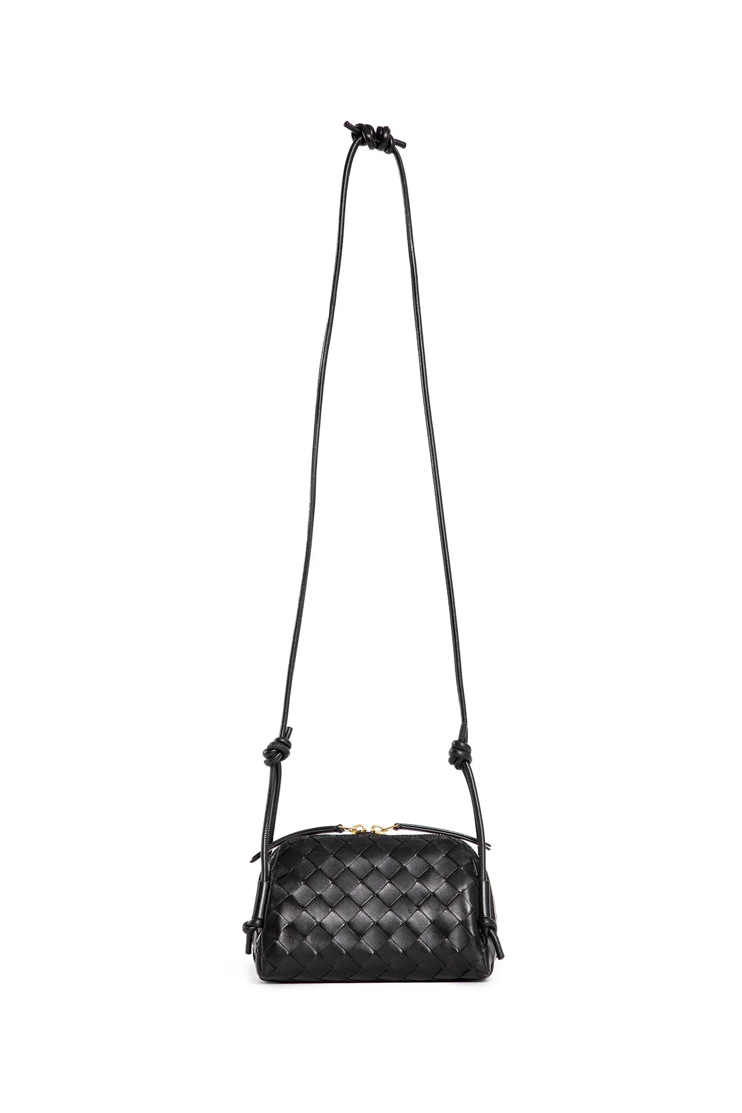 Woman Black Crossbody Bags Bottega veneta – Гарантія оригінальності – боковий вид
