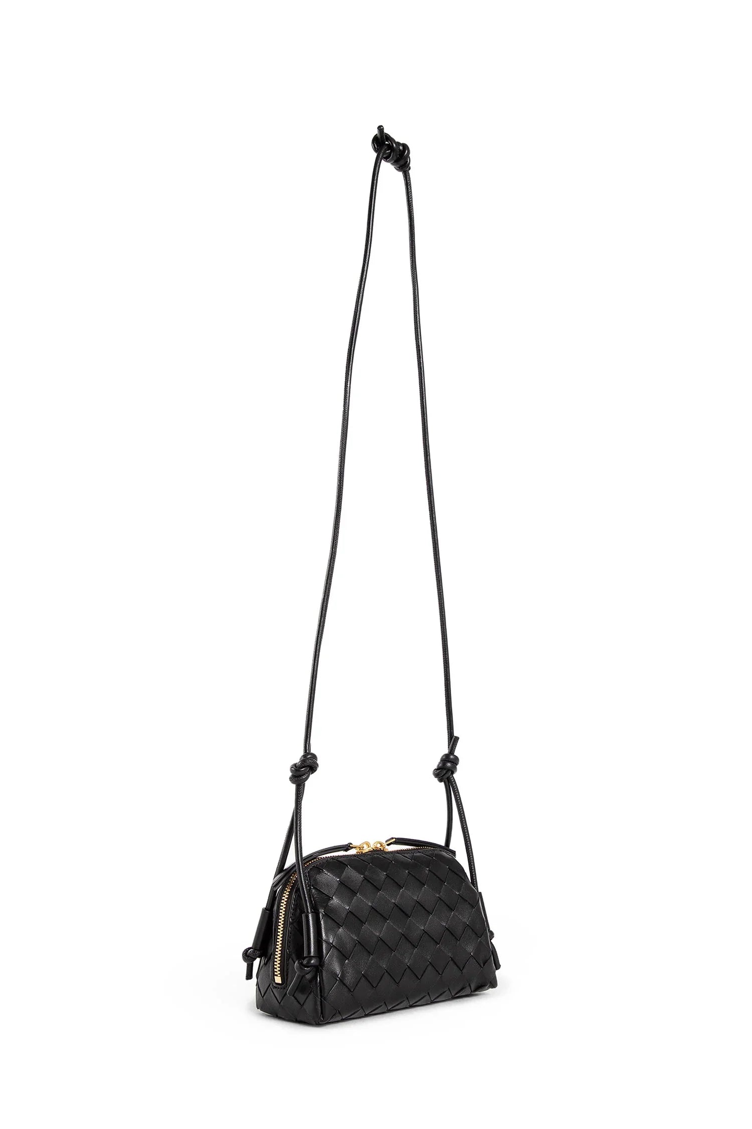 Woman Black Crossbody Bags Bottega veneta – Гарантія оригінальності – вид ззаду