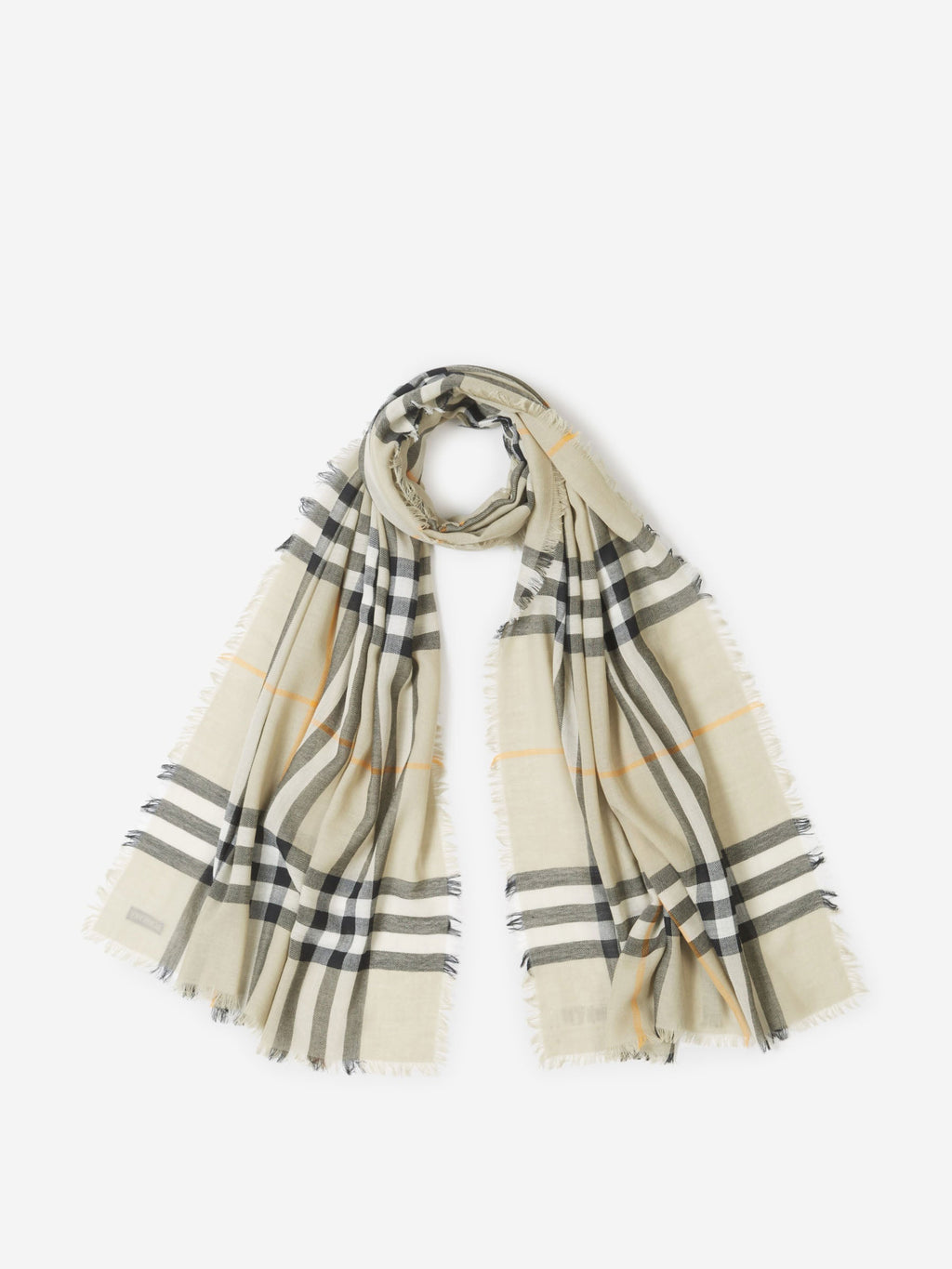 Tartan Motif Scarf Burberry – Гарантія оригінальності – боковий вид