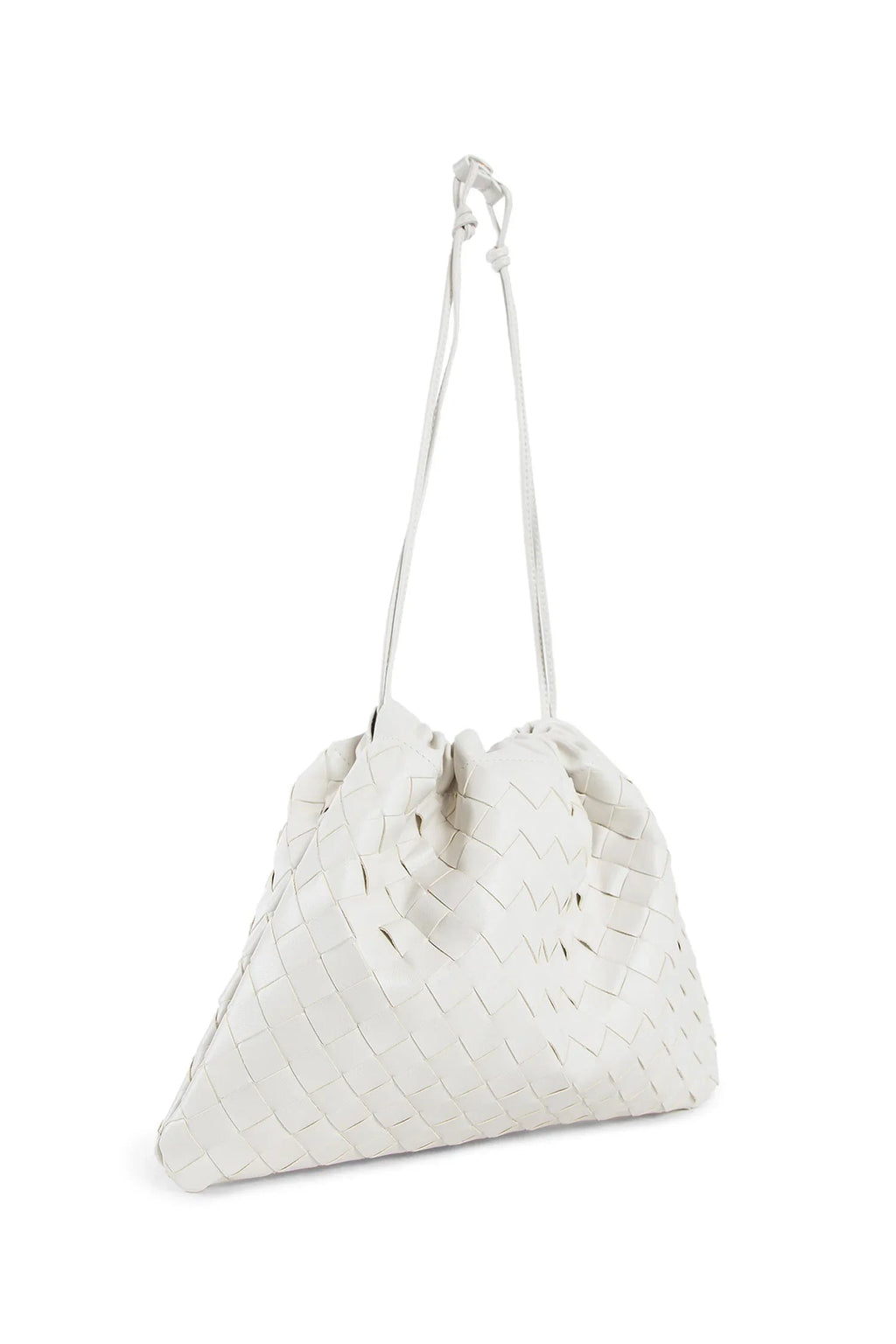 Woman White Shoulder Bags Bottega veneta оригінал – Купити в Україні – вид ззаду