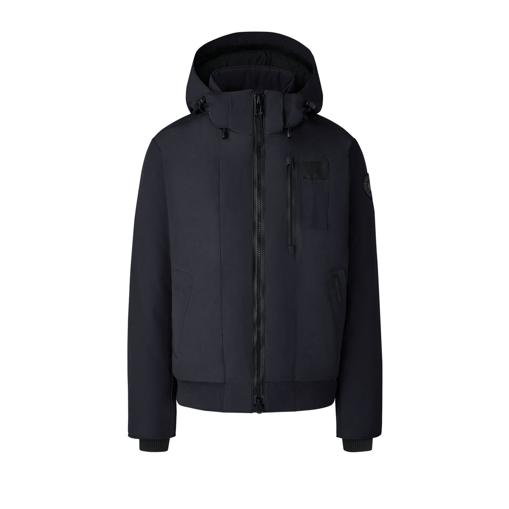 Оригінальна Mens Borden Bomber Black Disc Jacket Navy Canada goose – боковий вид
