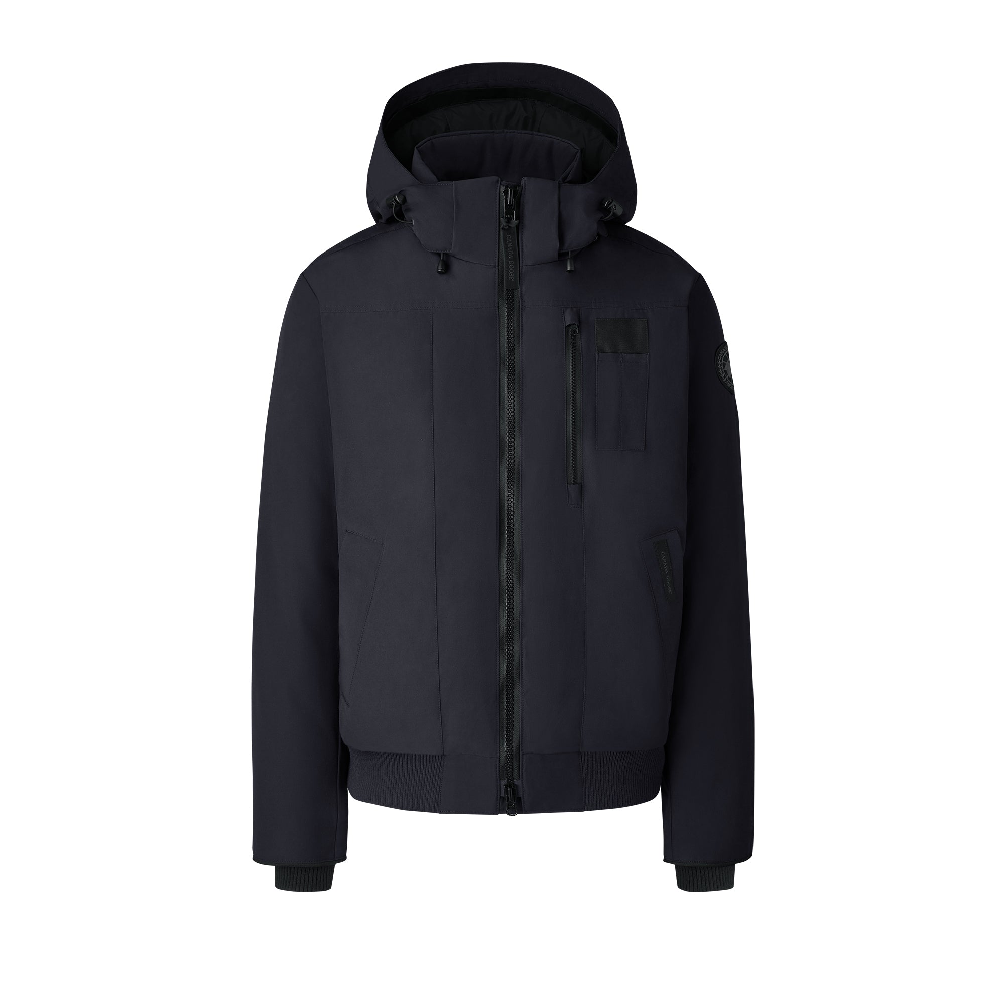 Оригінальна Mens Borden Bomber Black Disc Jacket Navy Canada goose – боковий вид