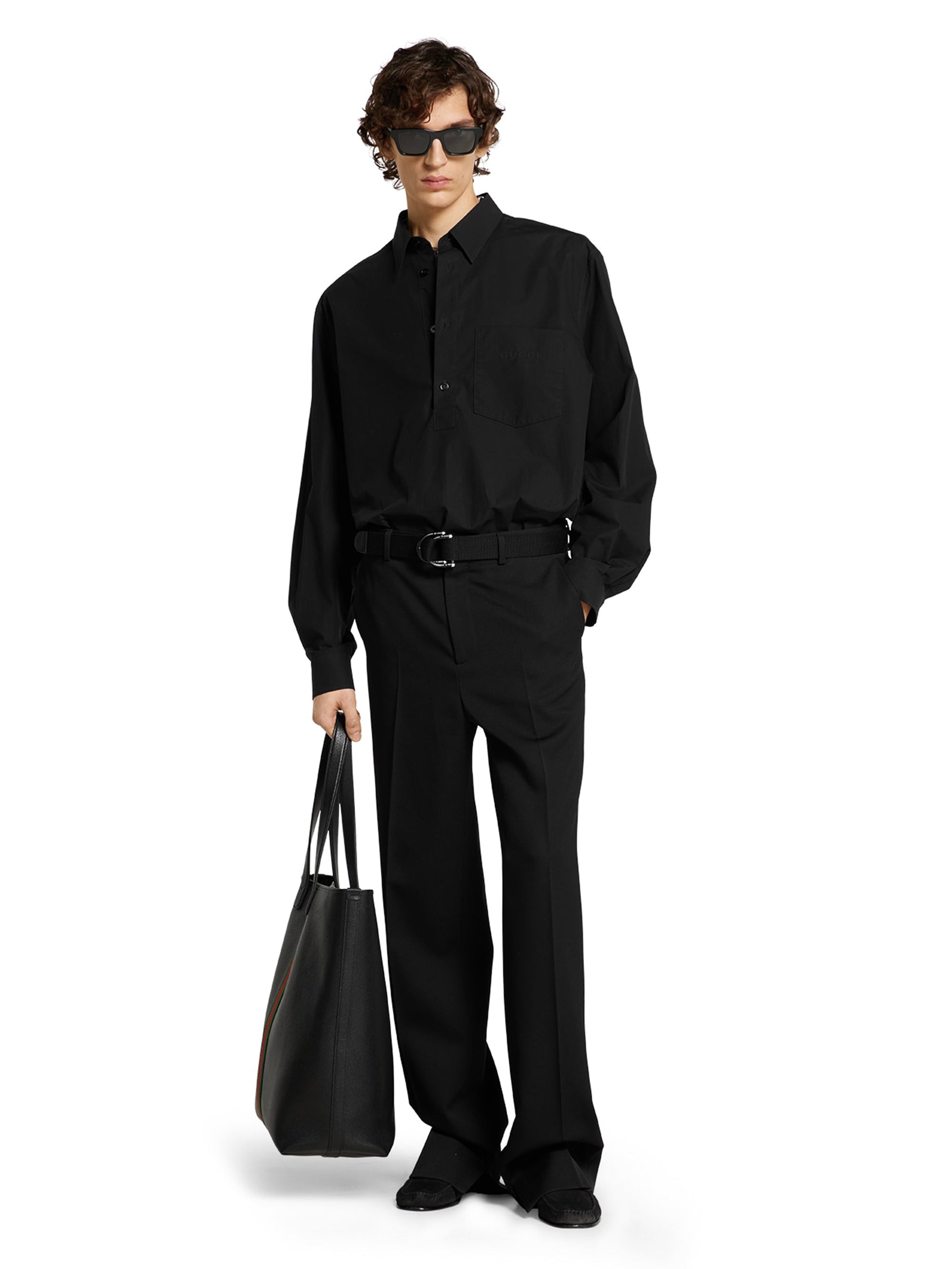 Оригінальна Pant with embroidery GUCCI – вид ззаду