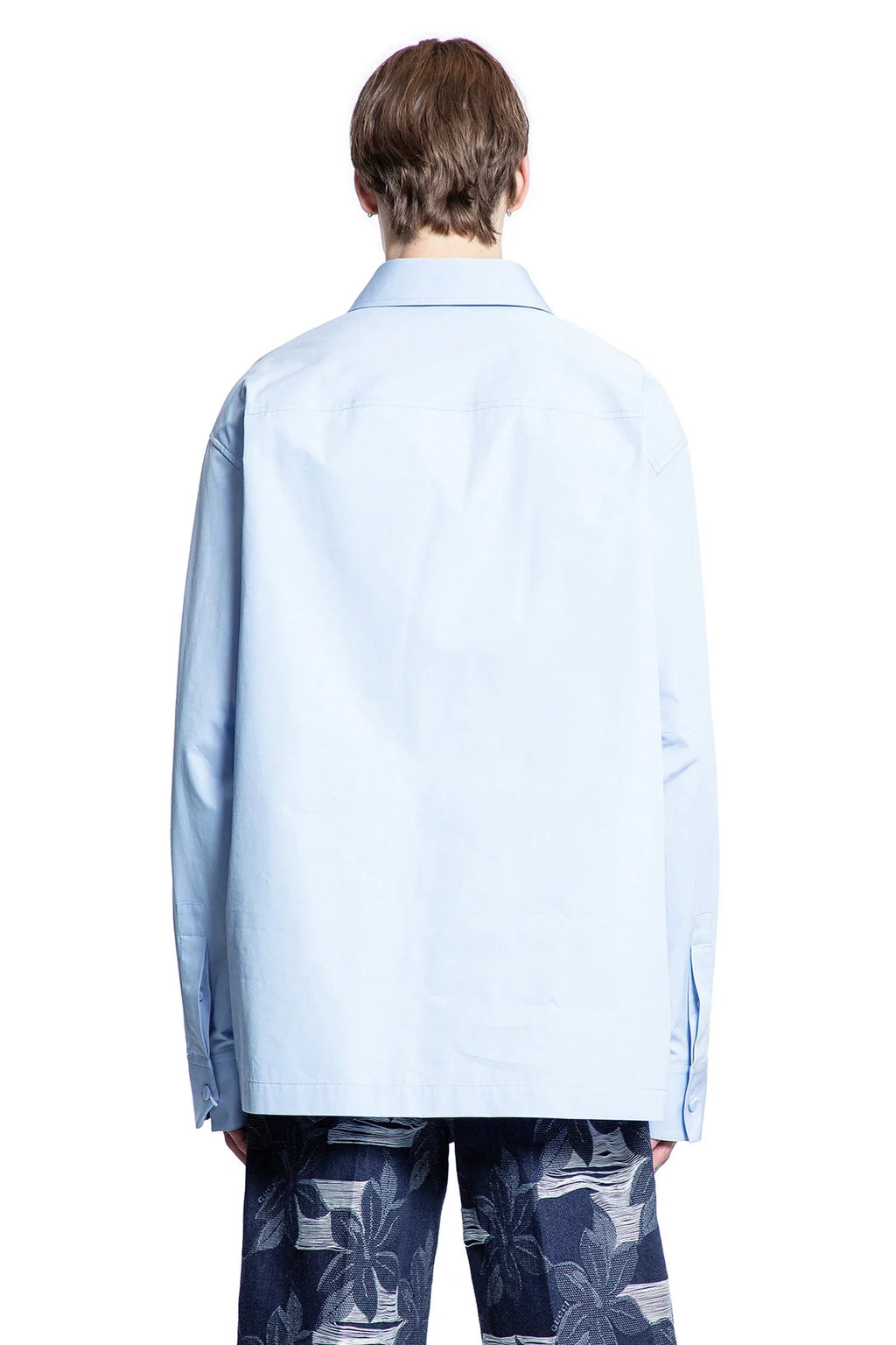 V-Neck Cotton Poplin Shirt Gucci оригінал – Купити в Україні – збільшений вид