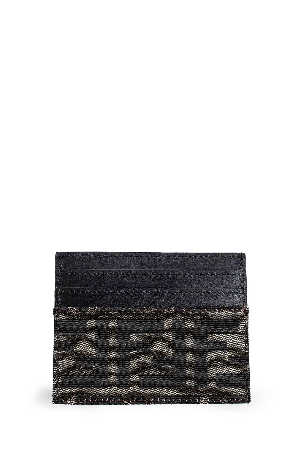 Ff Fabric And Leather Card Holder Fendi – Гарантія оригінальності – вид ззаду