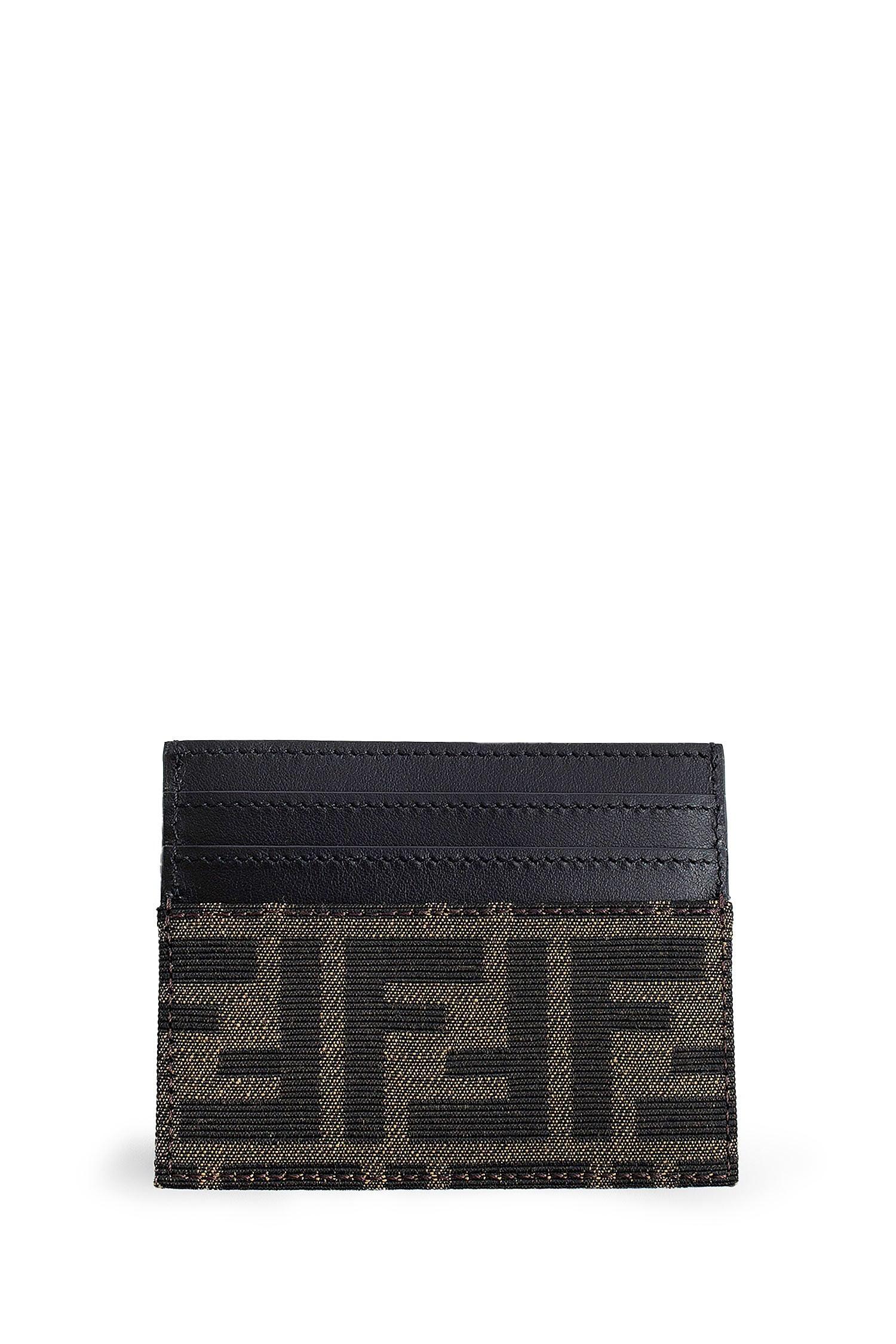 Ff Fabric And Leather Card Holder Fendi – Гарантія оригінальності – вид ззаду