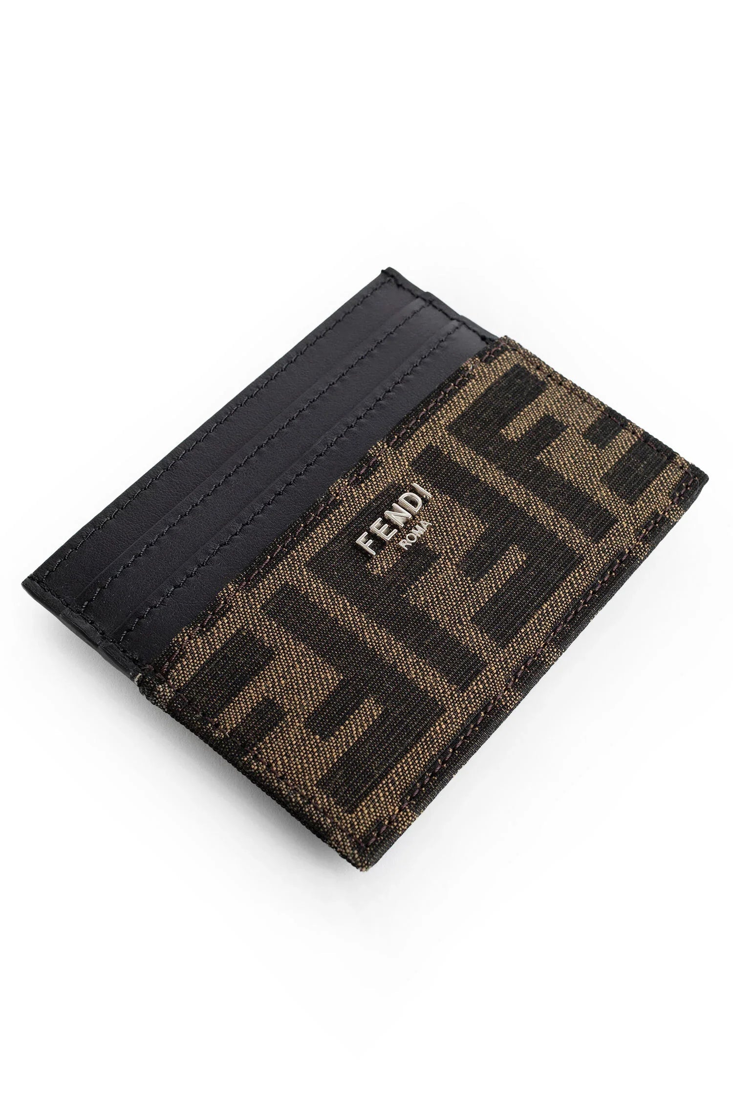 Ff Fabric And Leather Card Holder Fendi – Гарантія оригінальності – детальний вид