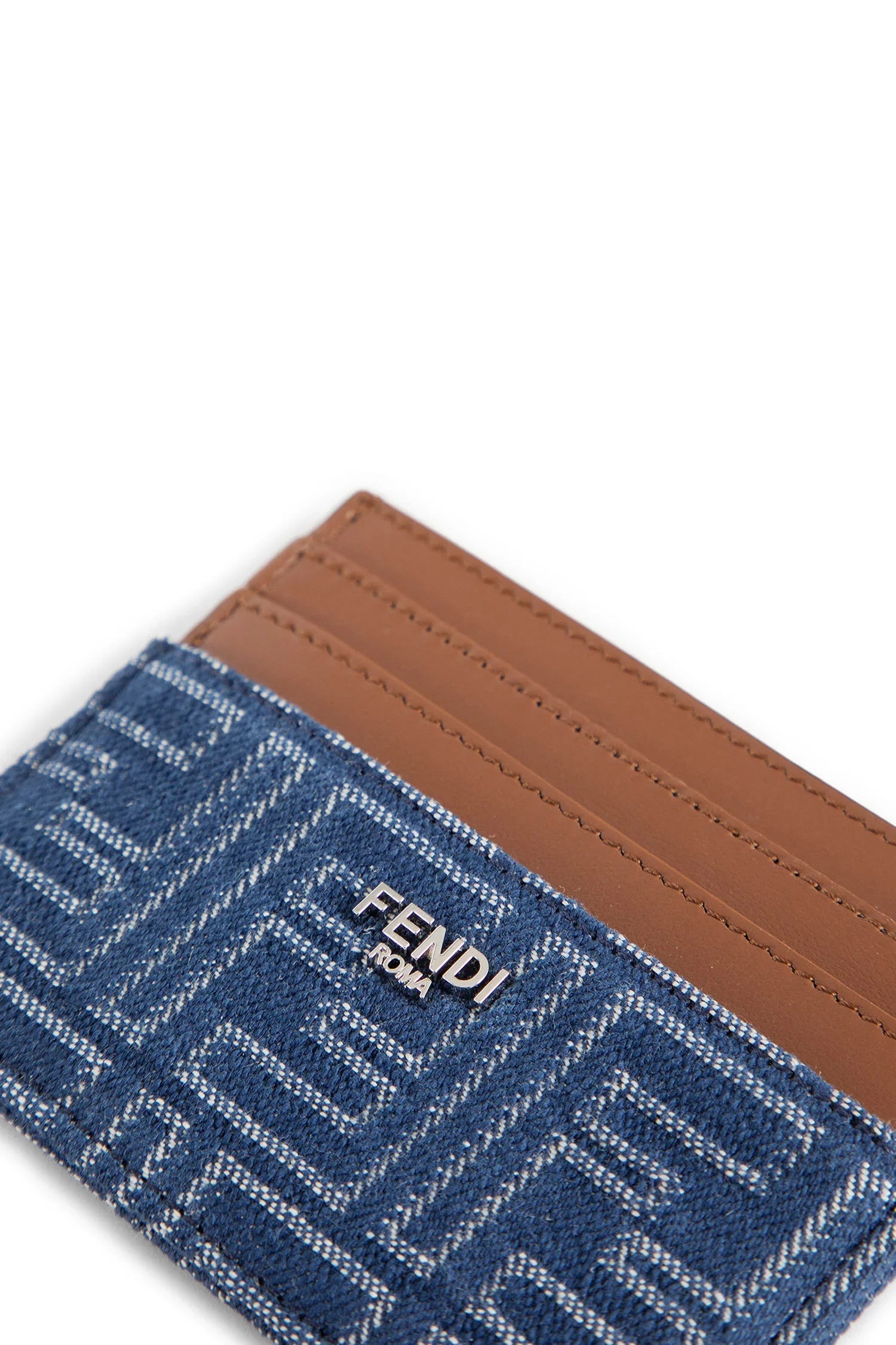 Оригінальна Ff Denim And Leather Cardholder Fendi – детальний вид