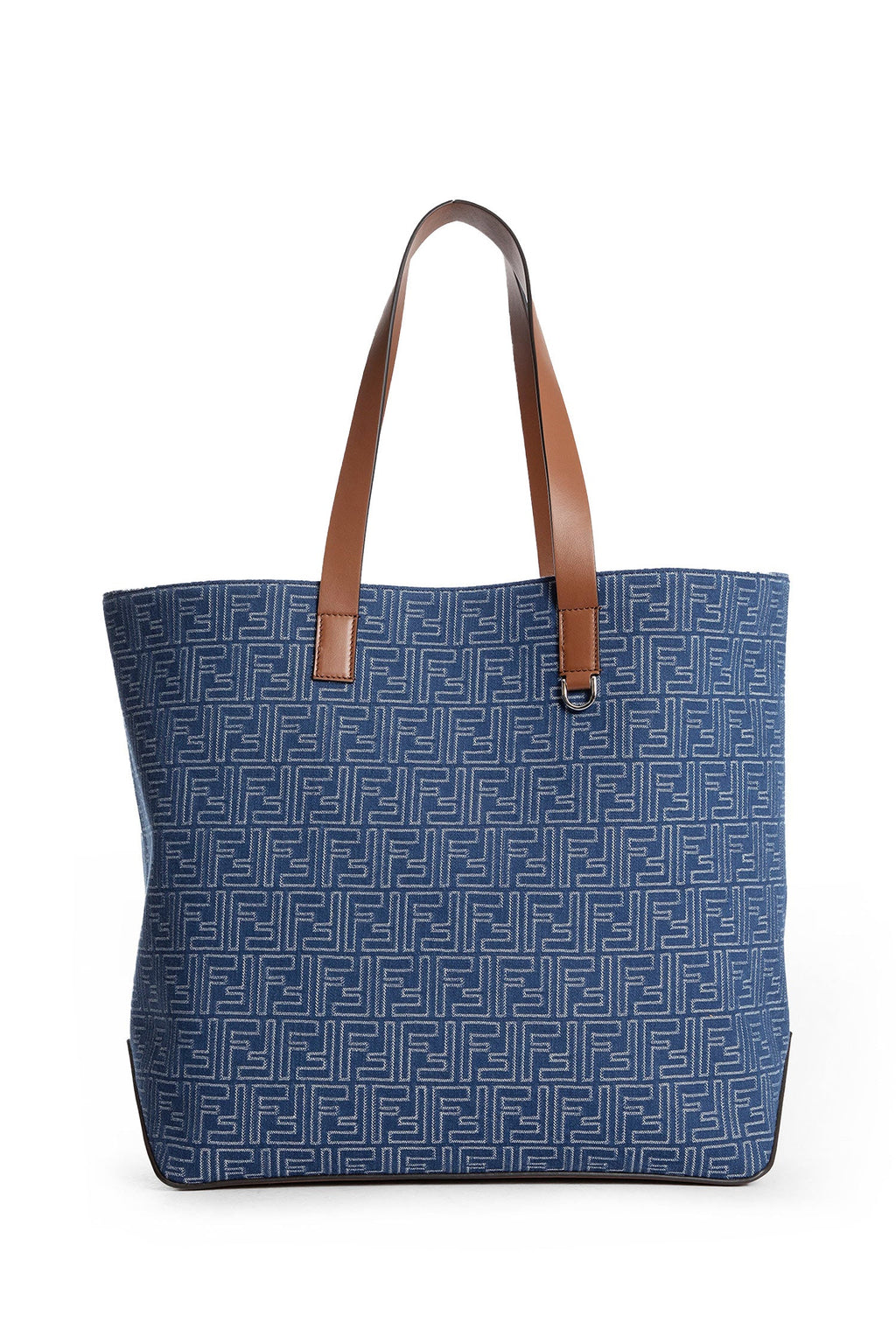 Ff Denim-Effect Shopping Bag Medium Fendi – Гарантія оригінальності – детальний вид