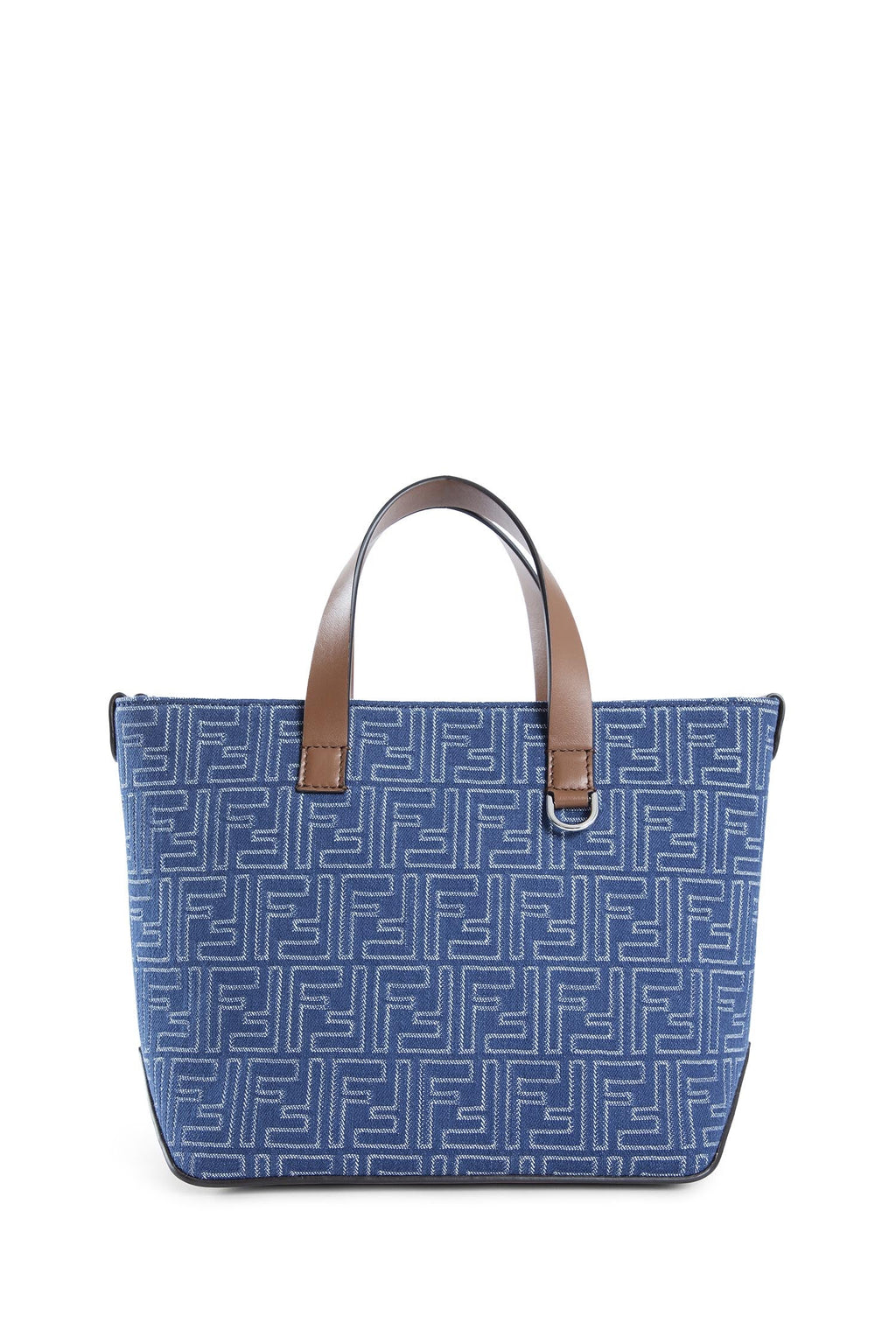 Ff Denim-Effect Shopping Bag Small Fendi оригінал – Купити в Україні – боковий вид