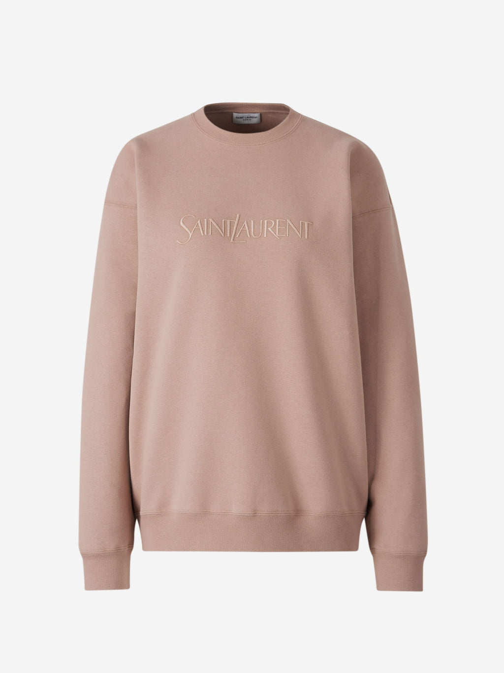 Cotton Logo Sweatshirt Saint laurent – Гарантія оригінальності – боковий вид