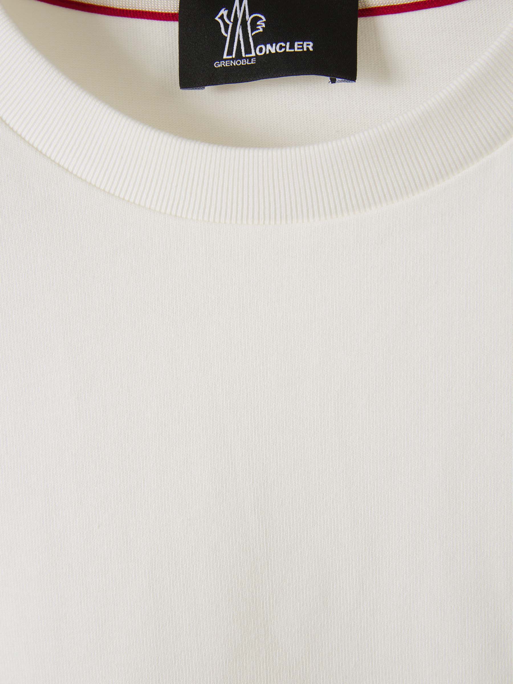 Printed Cotton T-Shirt Moncler – Гарантія оригінальності – детальний вид