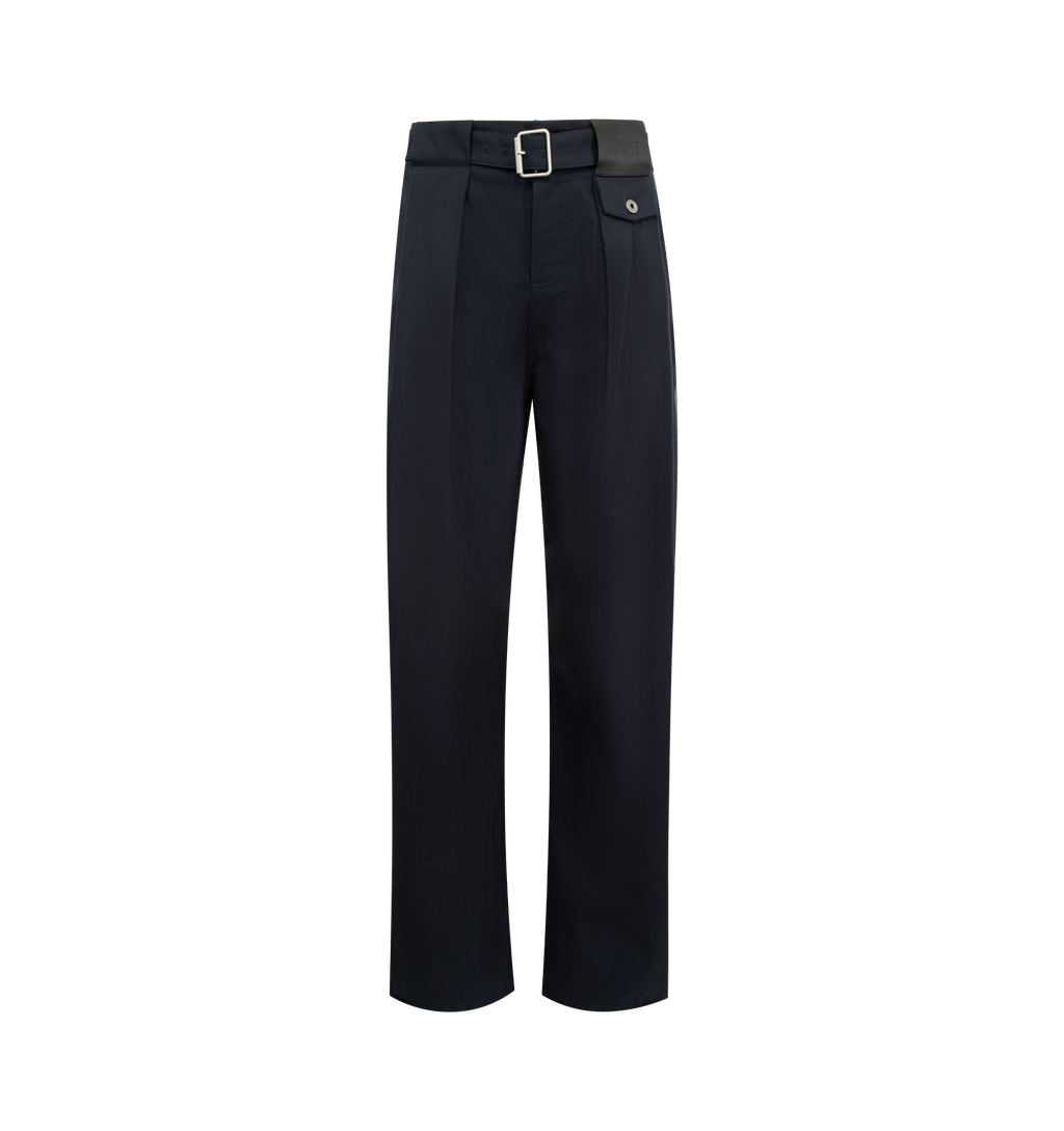 Cotton And Silk Trousers Loewe – Гарантія оригінальності – боковий вид