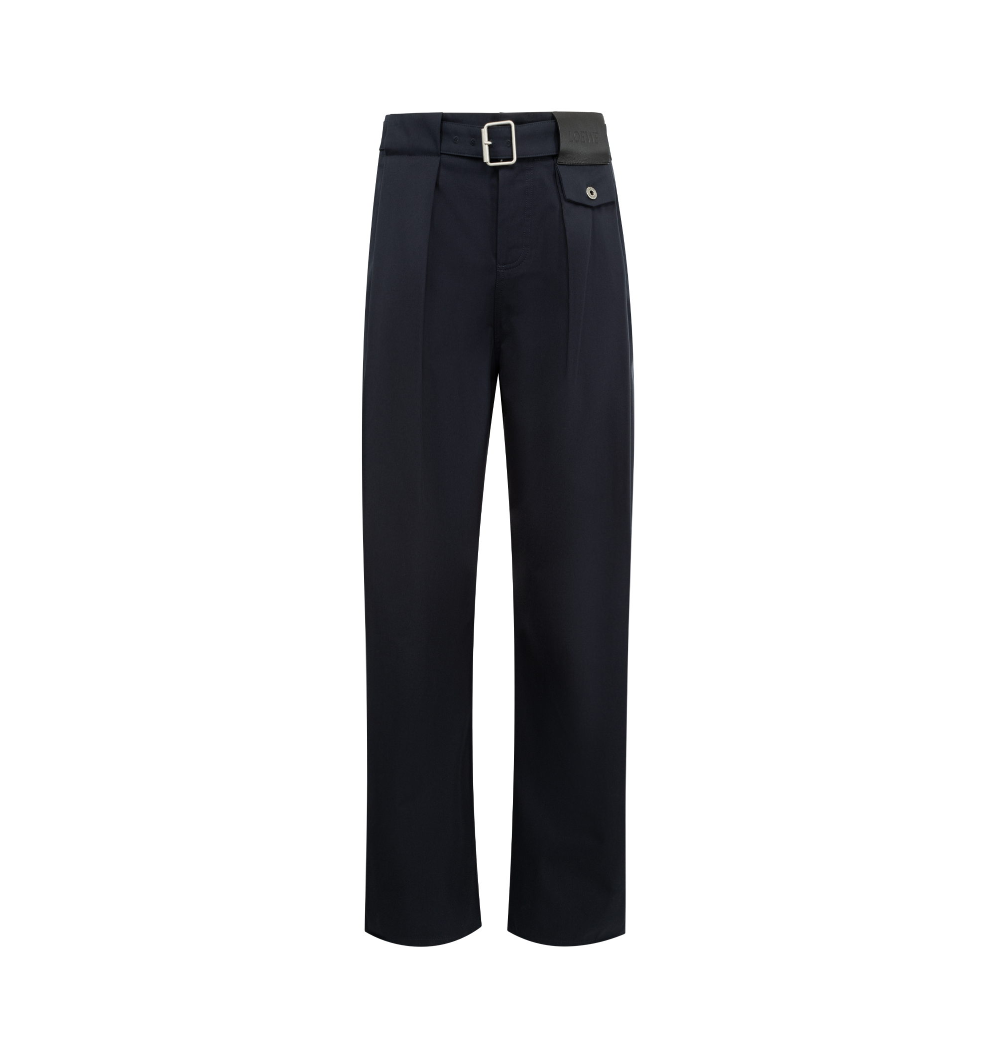 Cotton And Silk Trousers Loewe – Гарантія оригінальності – боковий вид