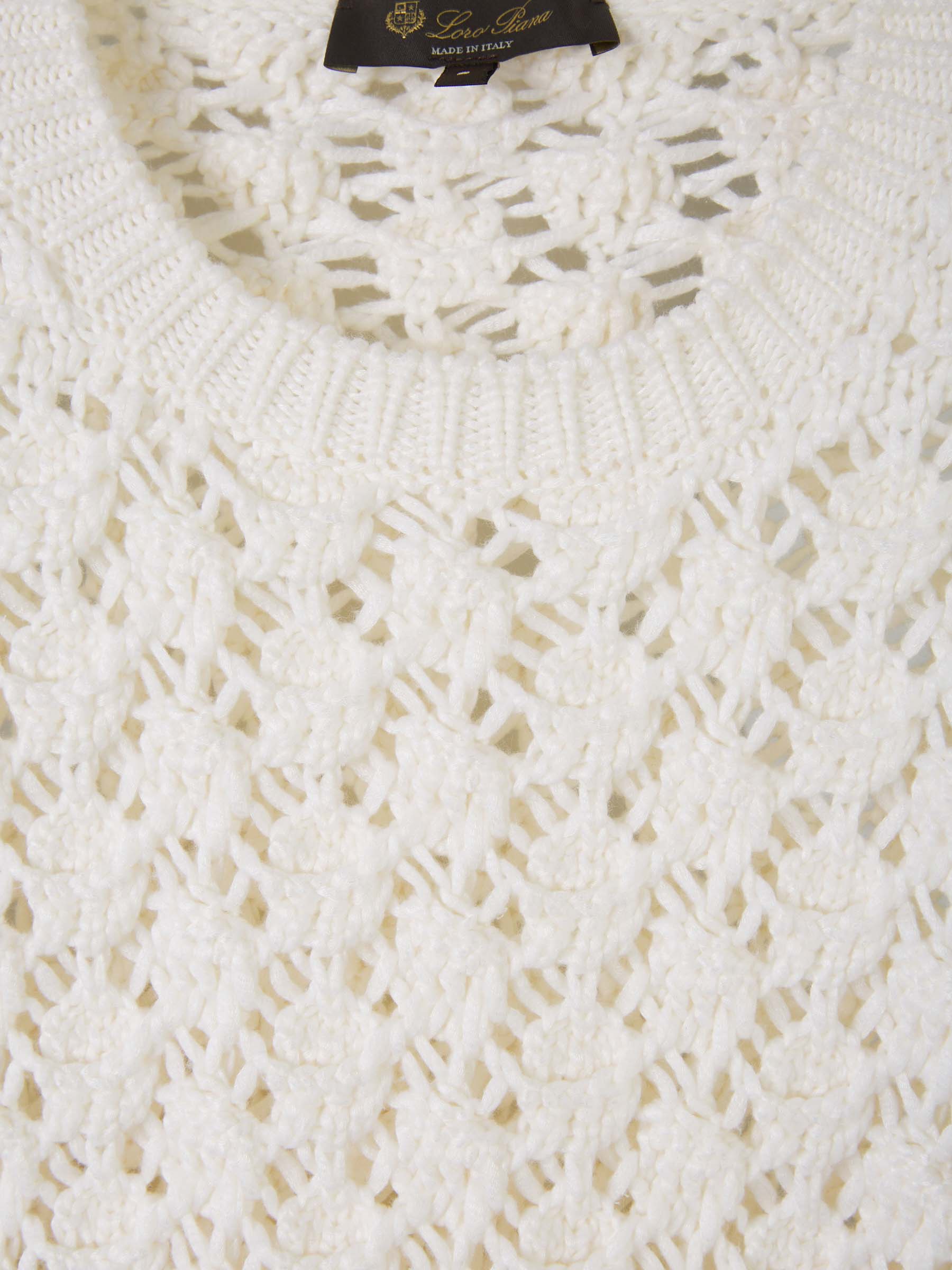 Cotton Crochet Sweater Loro piana – Гарантія оригінальності – детальний вид